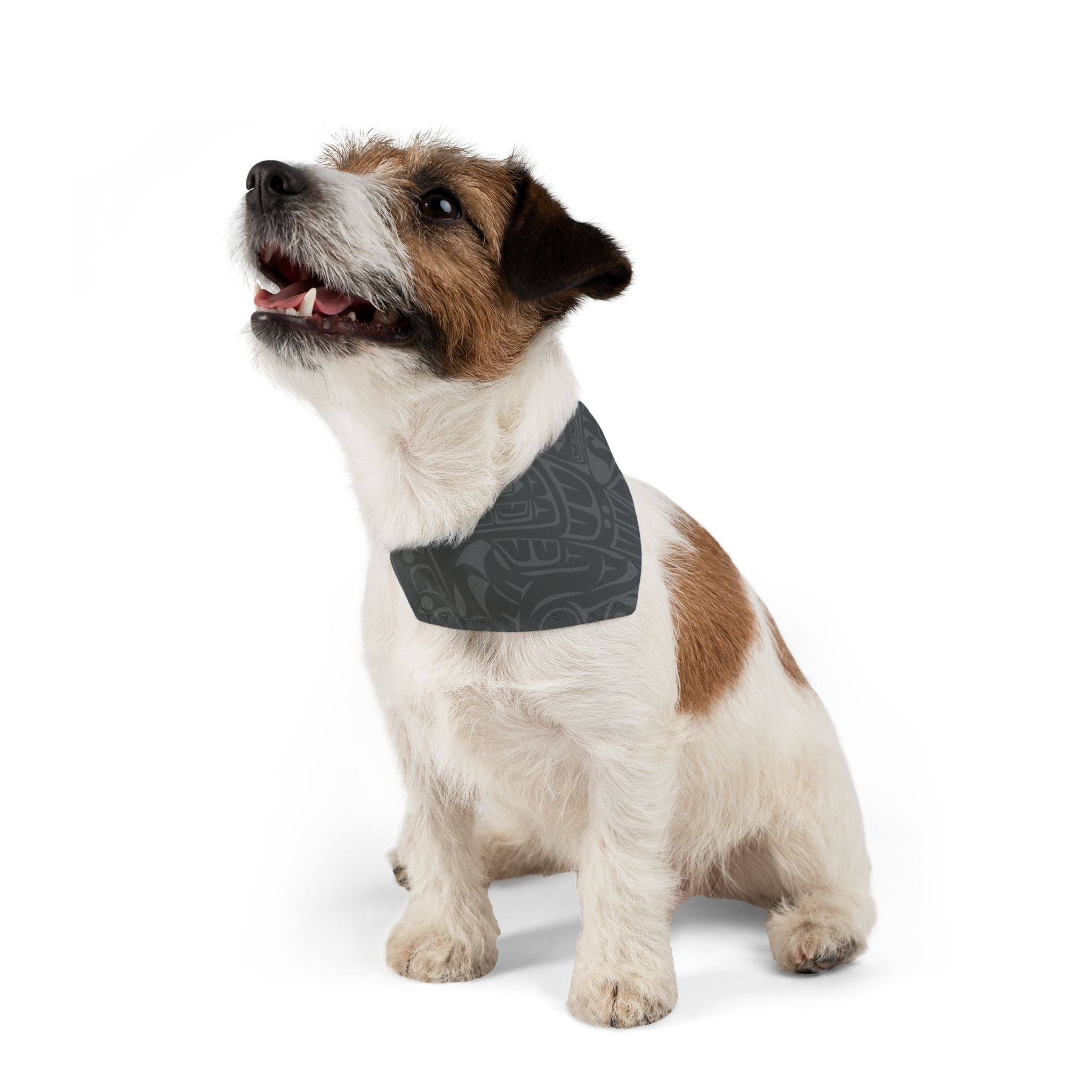 Pet Bandana Collar - Classic Tribal Print (Gray) Northern Spiritlines™