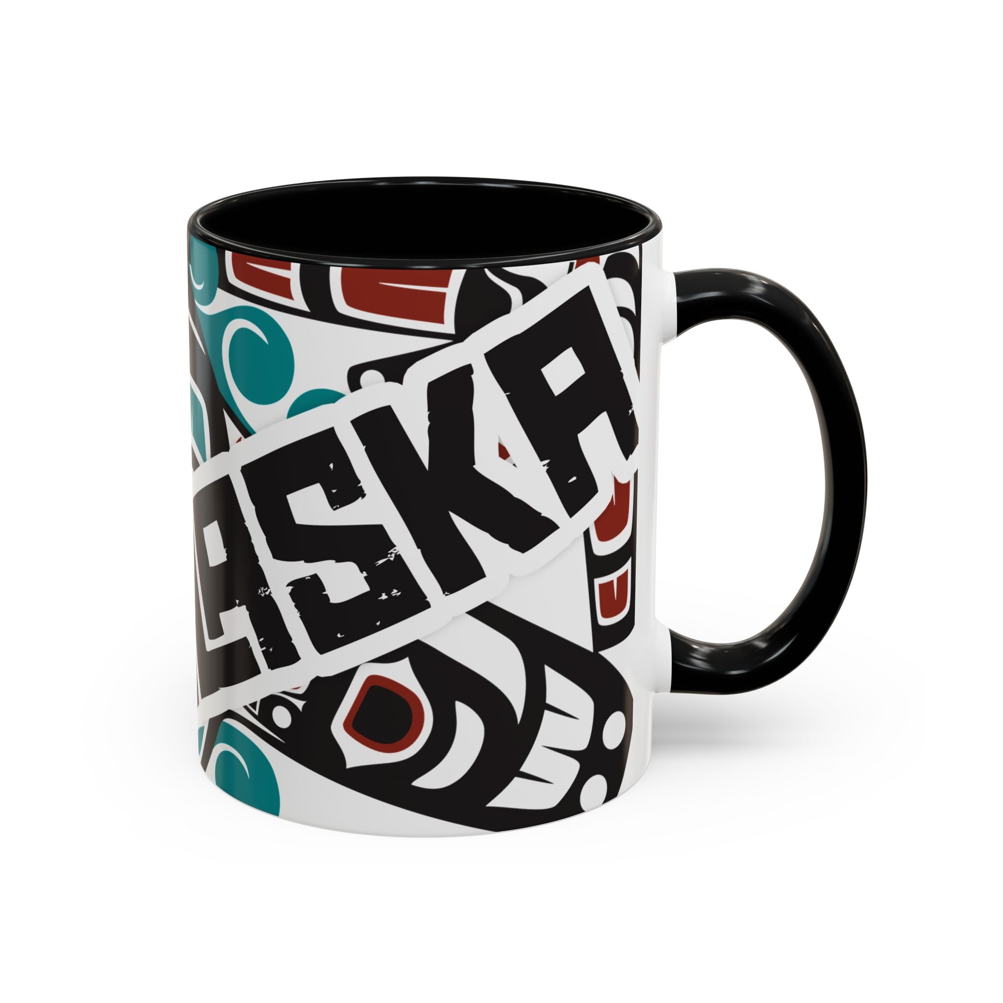 11 oz. Coffee Mug - Alaska Tribal Orca - AK State Line™ Collection