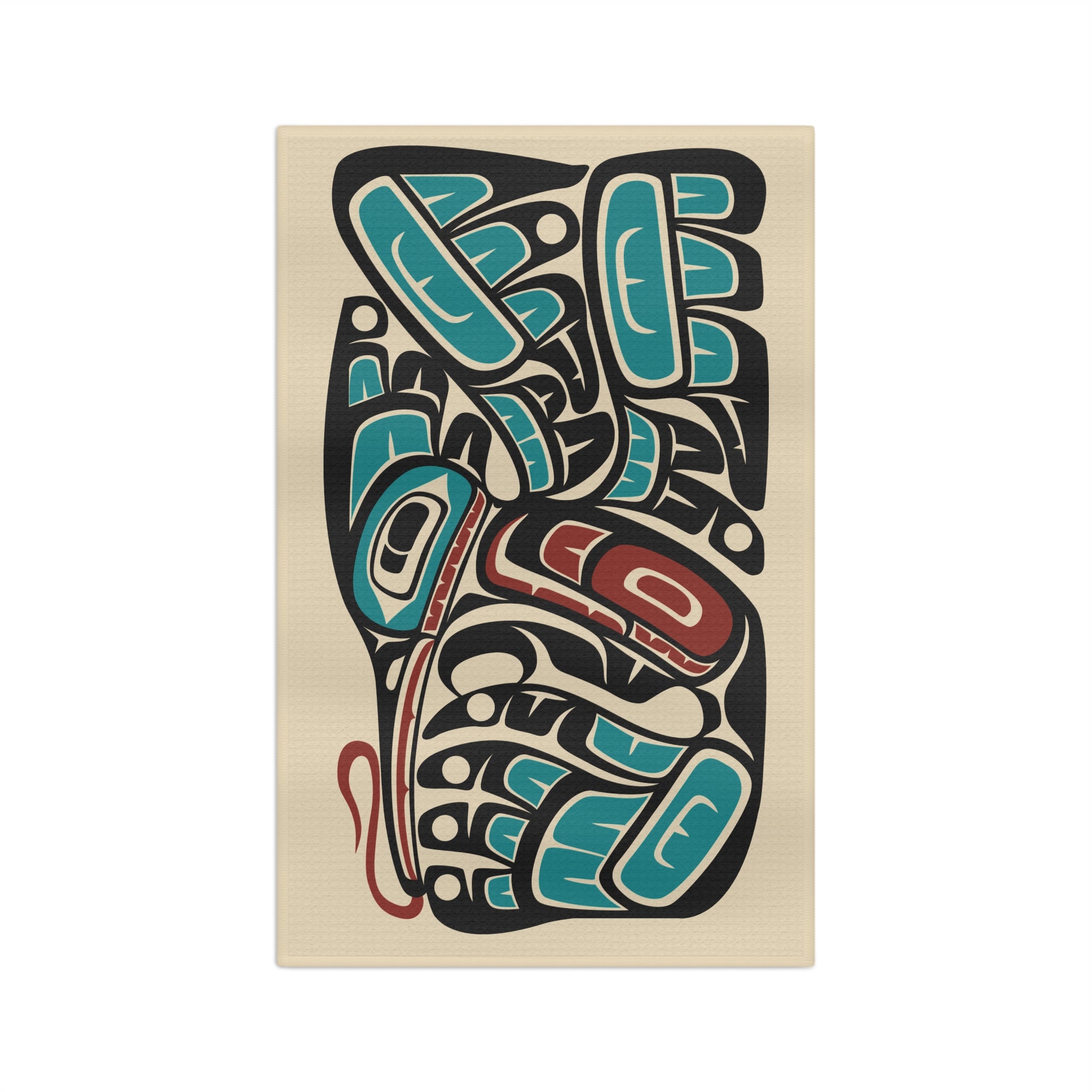 Tea Towel | 18x30" Waffle Weave | Tribal Hummingbird | Signature Collection