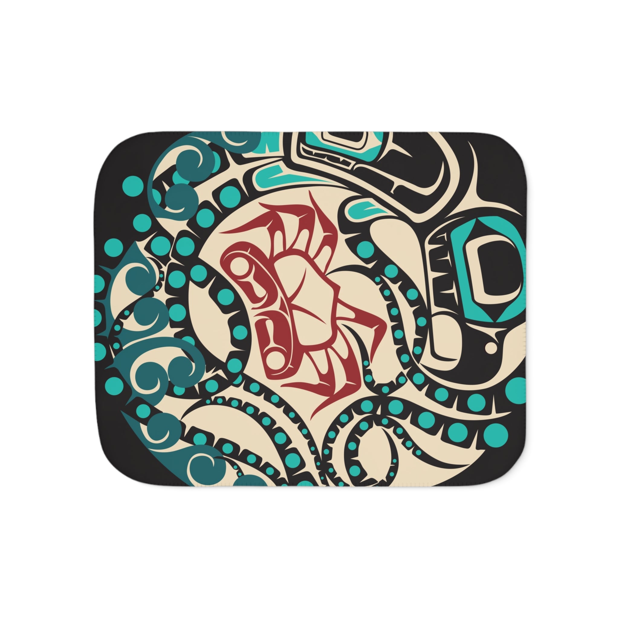 Sherpa Fleece Blanket - Classic Tribal Octopus - Northern Spiritlines™