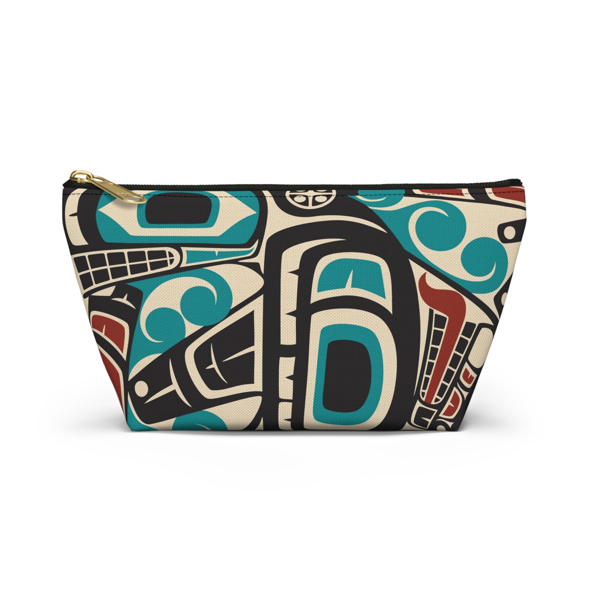 Travel Accessory Zipper Pouch - Classic Tribal Orca Print - Northern Spiritlines™