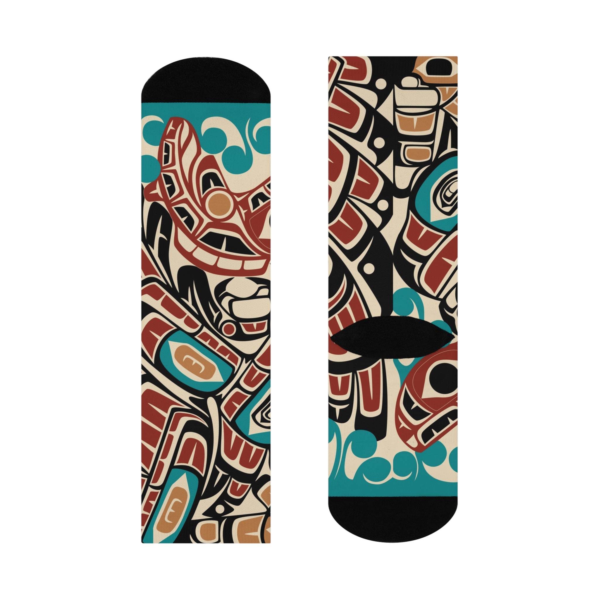 Socks | Classic Tribal Eagle & Salmon | Signature Collection