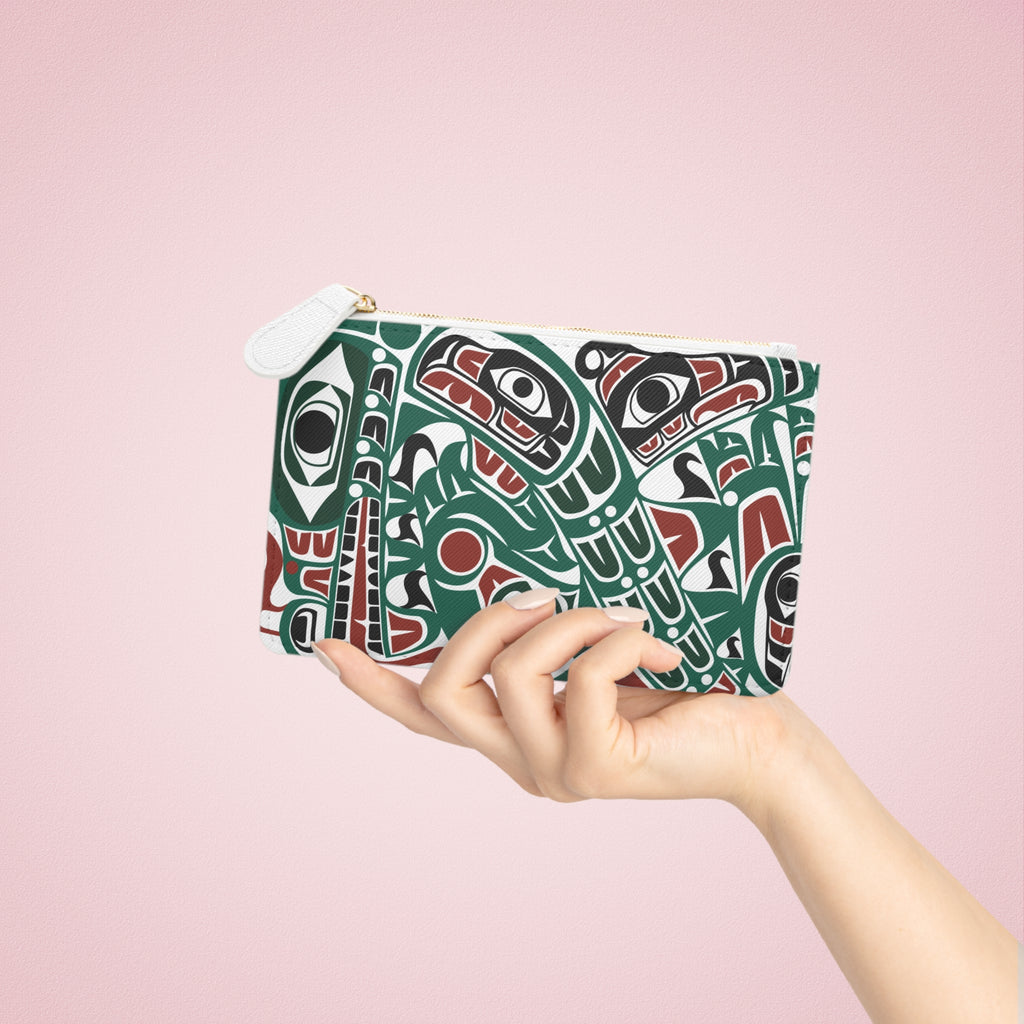 Mini Clutch Bag/Wallet - Classic Tribal Sea Monster - Northern Spiritlines™