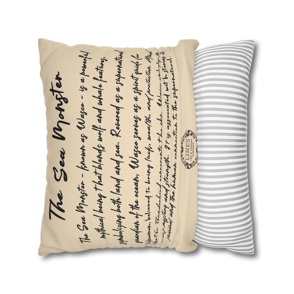 SPIRIT STORYTELLER™ THE SEA MONSTER - SPUN POLY PILLOW COVER CASE