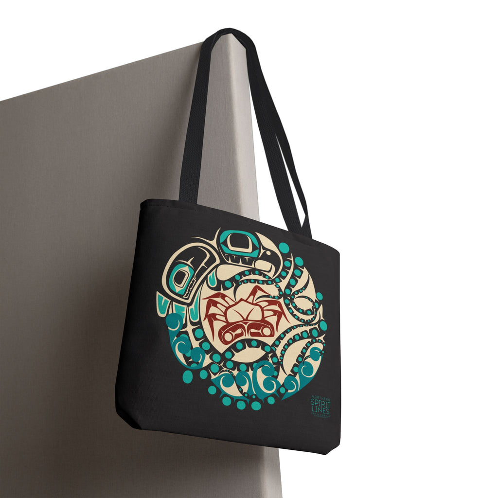 Canvas Tote Bag - Classic Tribal Octopus Print - Northern Spiritlines™