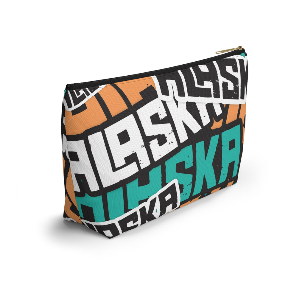 Travel Accessory Zipper Pouch - AK Sticker Bomb - AK State Line™ Collection