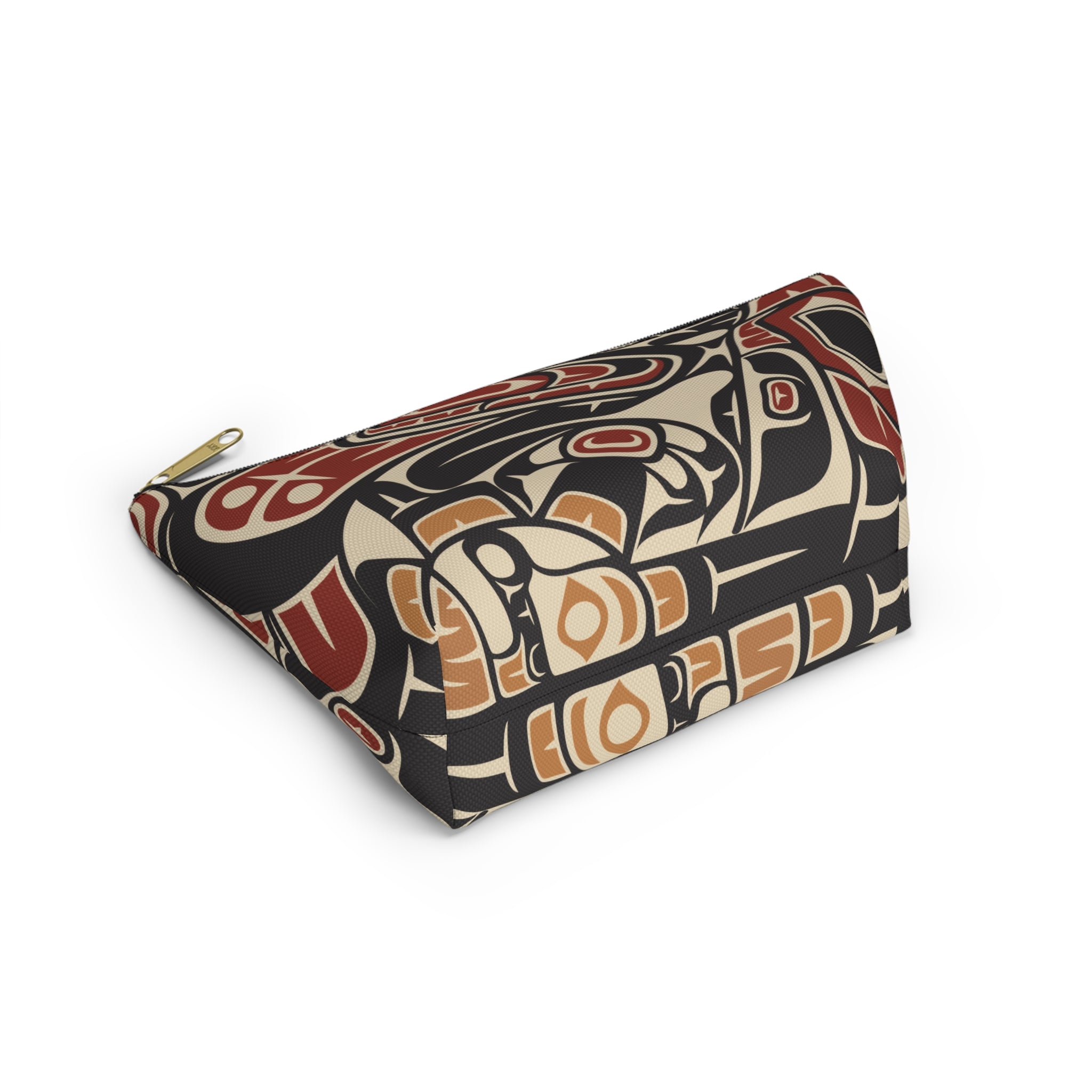 Travel Accessory Zipper Pouch - Classic Tribal Raven Print - Northern Spiritlines™
