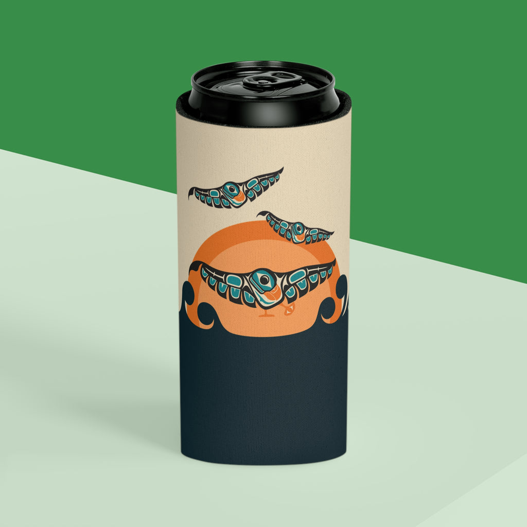 Insulated Can Cooler Koozie (Regular & Slim) Classic Tribal Puffins - Northern Spiritlines™