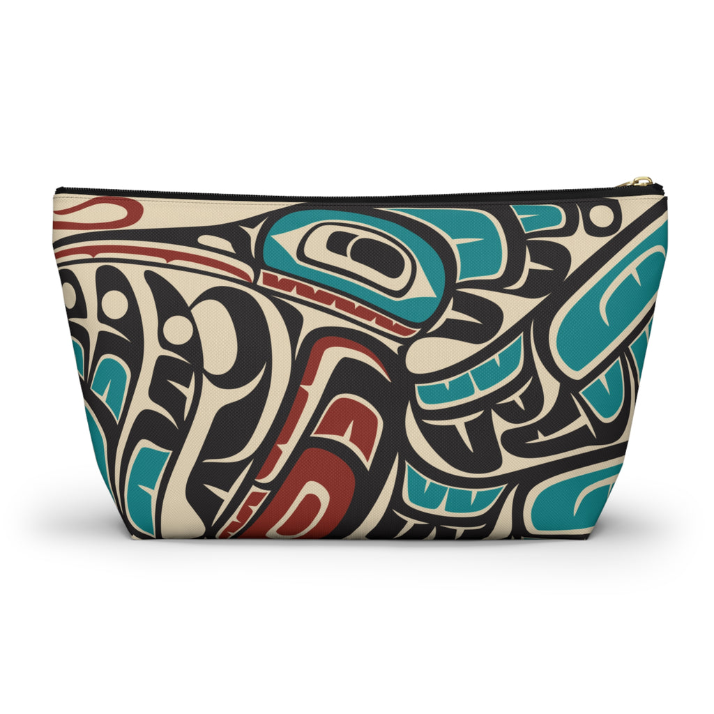 Travel Accessory Zipper Pouch - Classic Tribal Hummingbird Print - Northern Spiritlines™