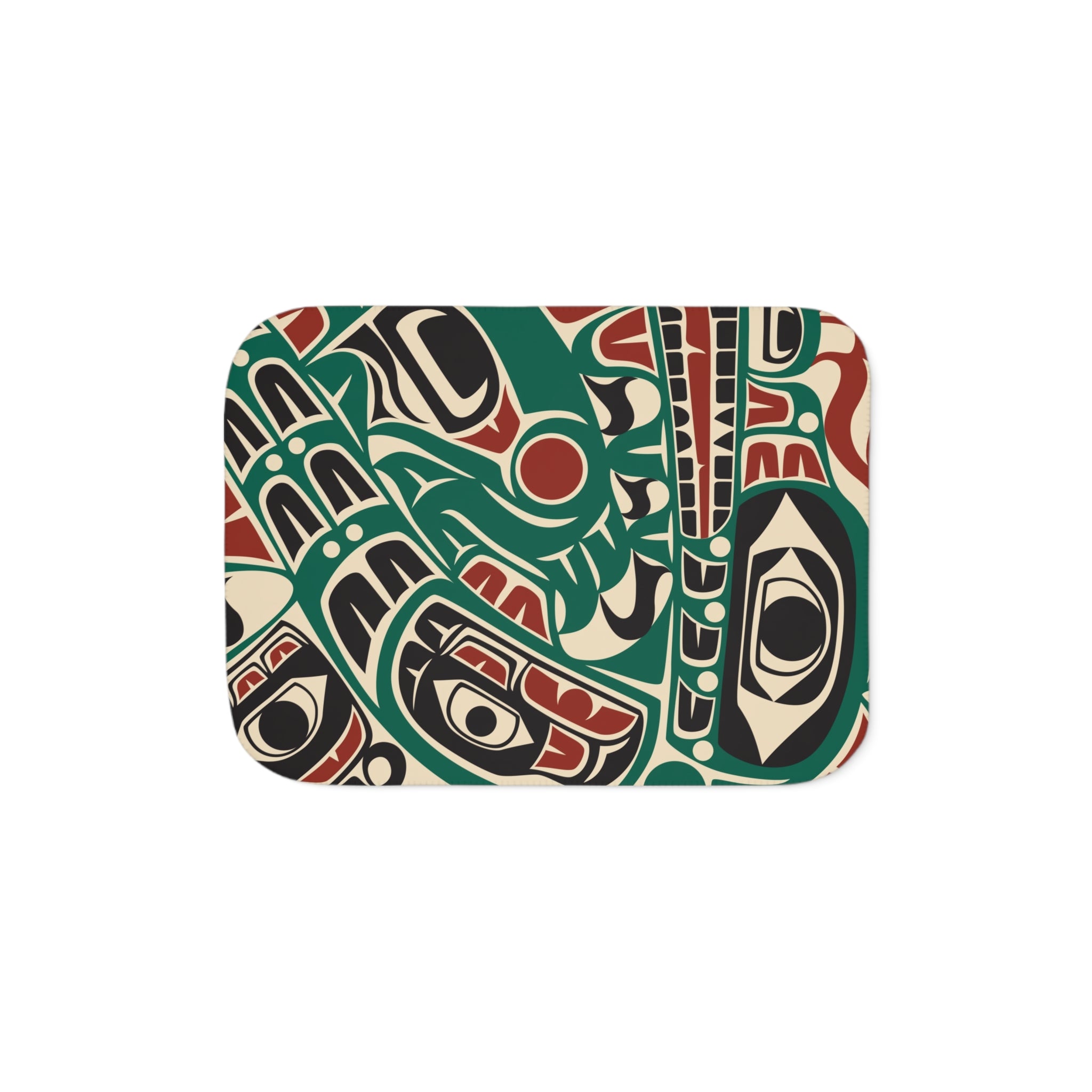 Sherpa Fleece Blanket - Classic Tribal Sea Monster - Northern Spiritlines™