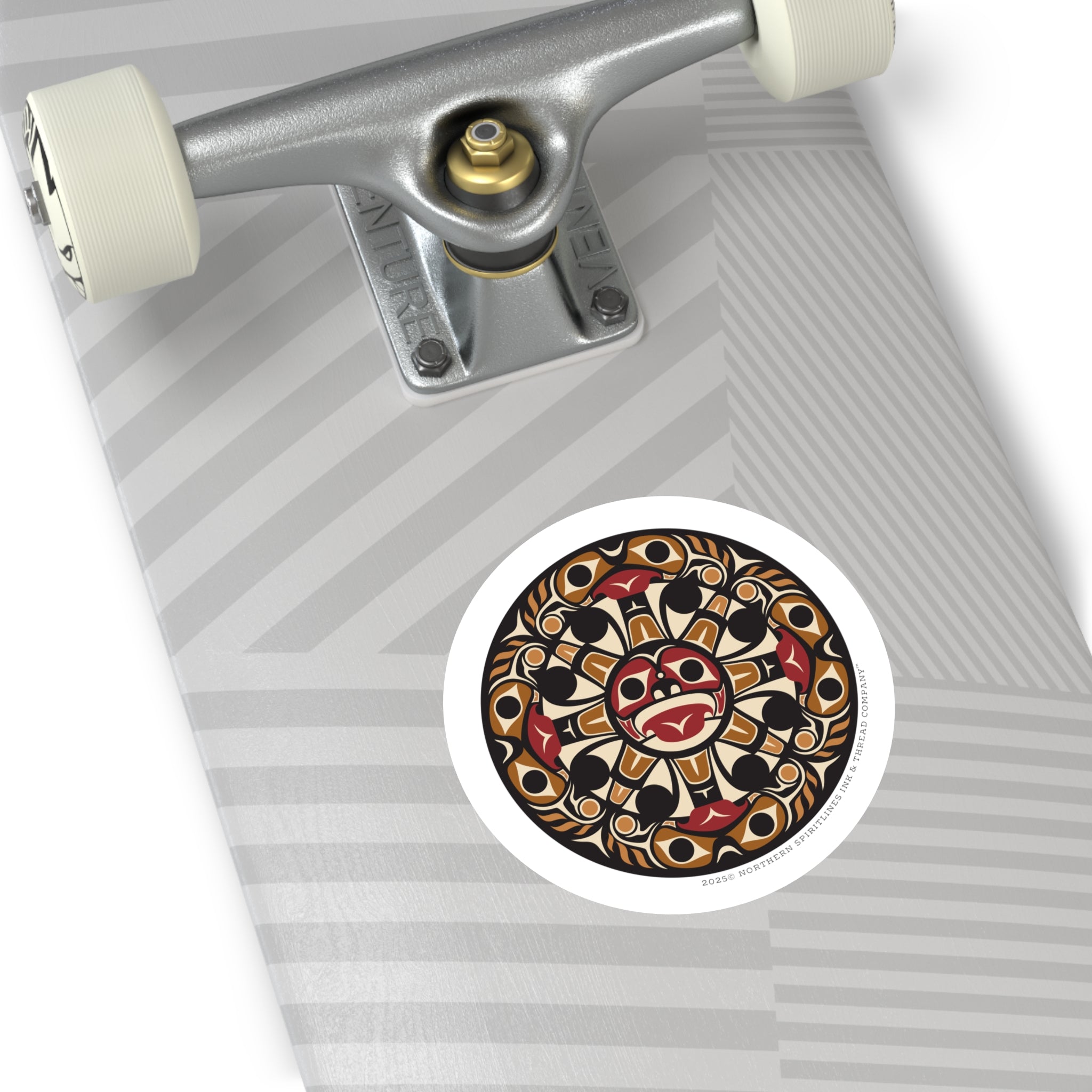 Vinyl Sticker Indoor/Outdoor - Round Tribal Sun - Northern Spiritlines™