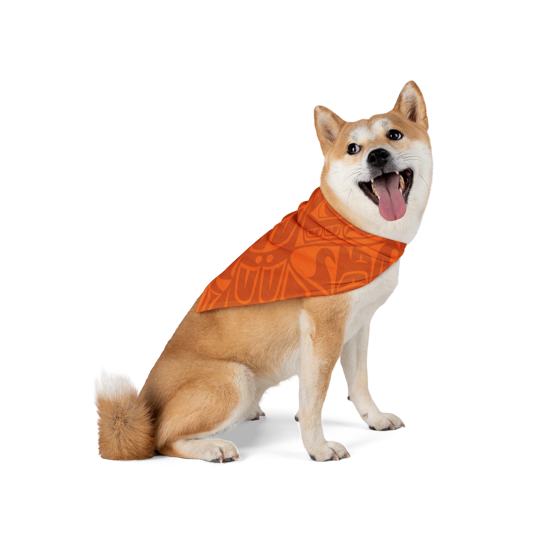 Pet Bandana - Classic Tribal Print (Orange) - Northern Spiritlines™