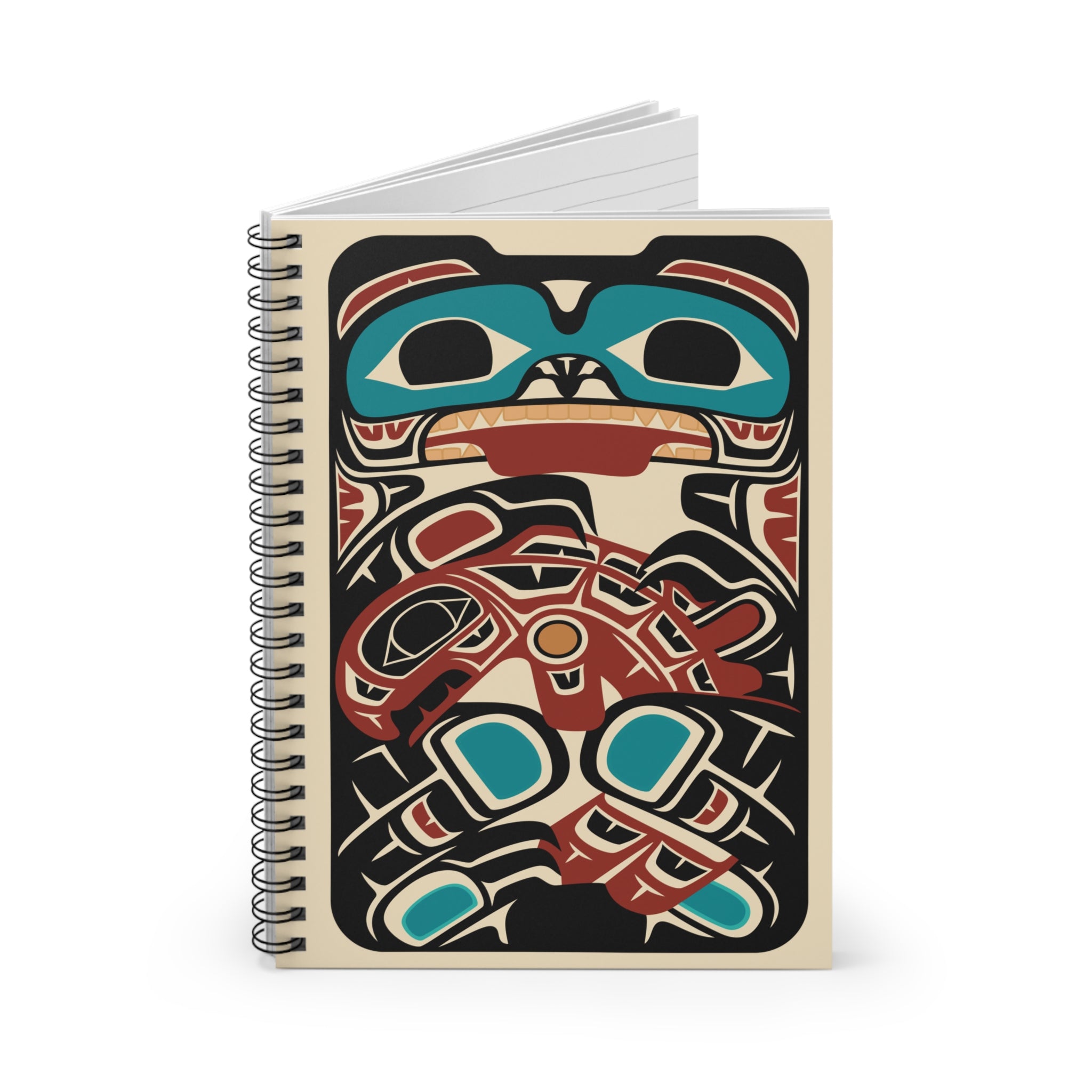 Journal - Spiral Bound | Classic Tribal Bear & Salmon | Signature Collection