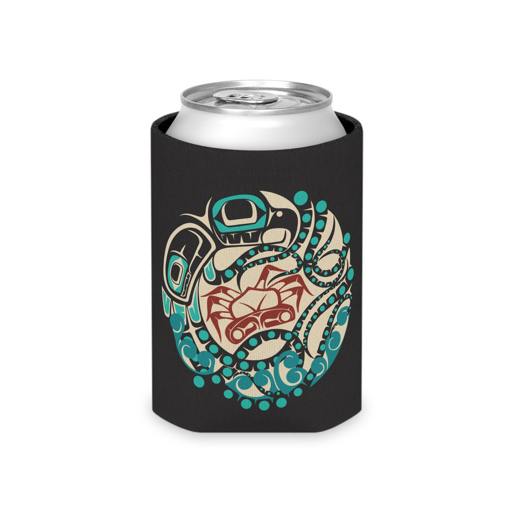 Insulated Can Cooler Koozie (Regular & Slim) Classic Tribal Octopus - Northern Spiritlines™
