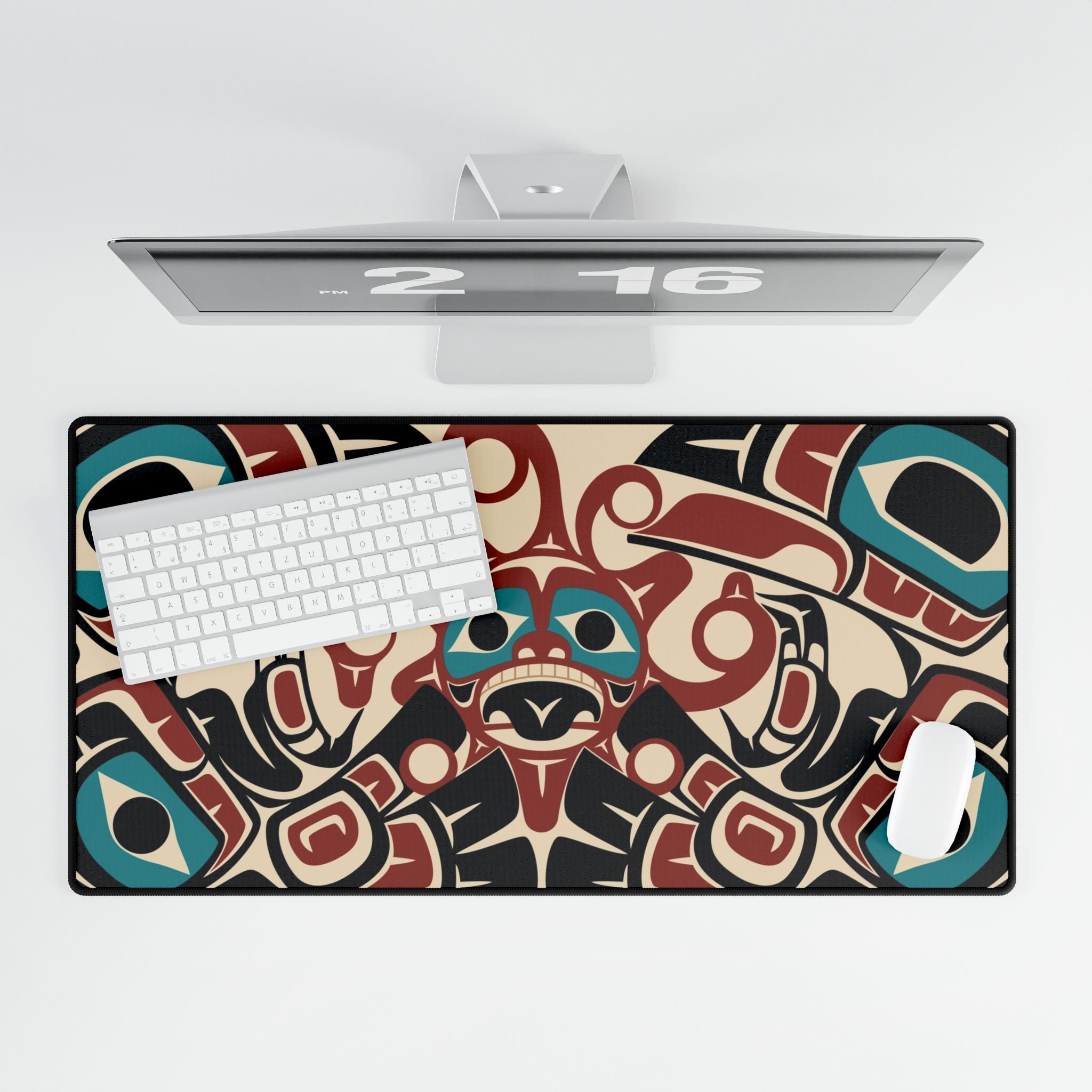 Desk Mats - Classic Tribal Ravens Stealing the Sun - Northern Spiritlines™