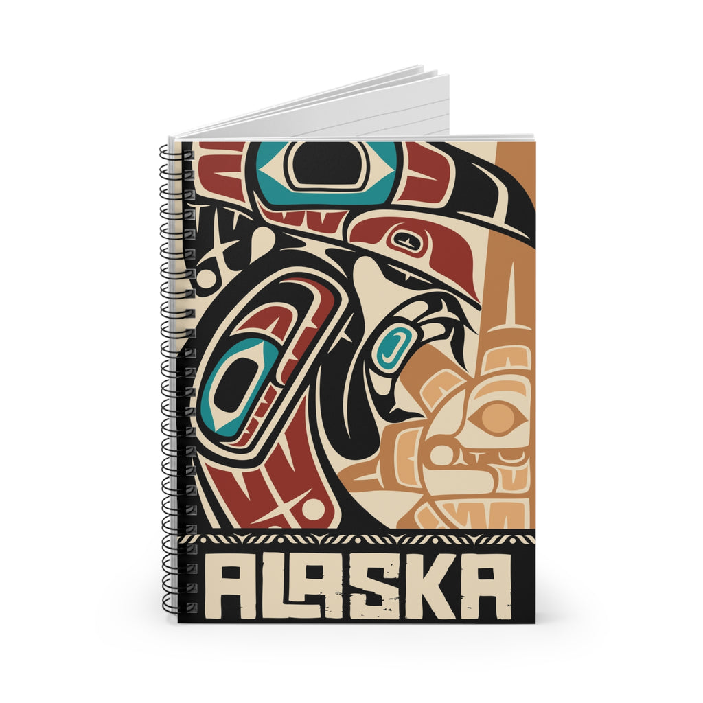 Spiral Notebook, Journal | Alaska Tribal Raven | Stateline™ Collection