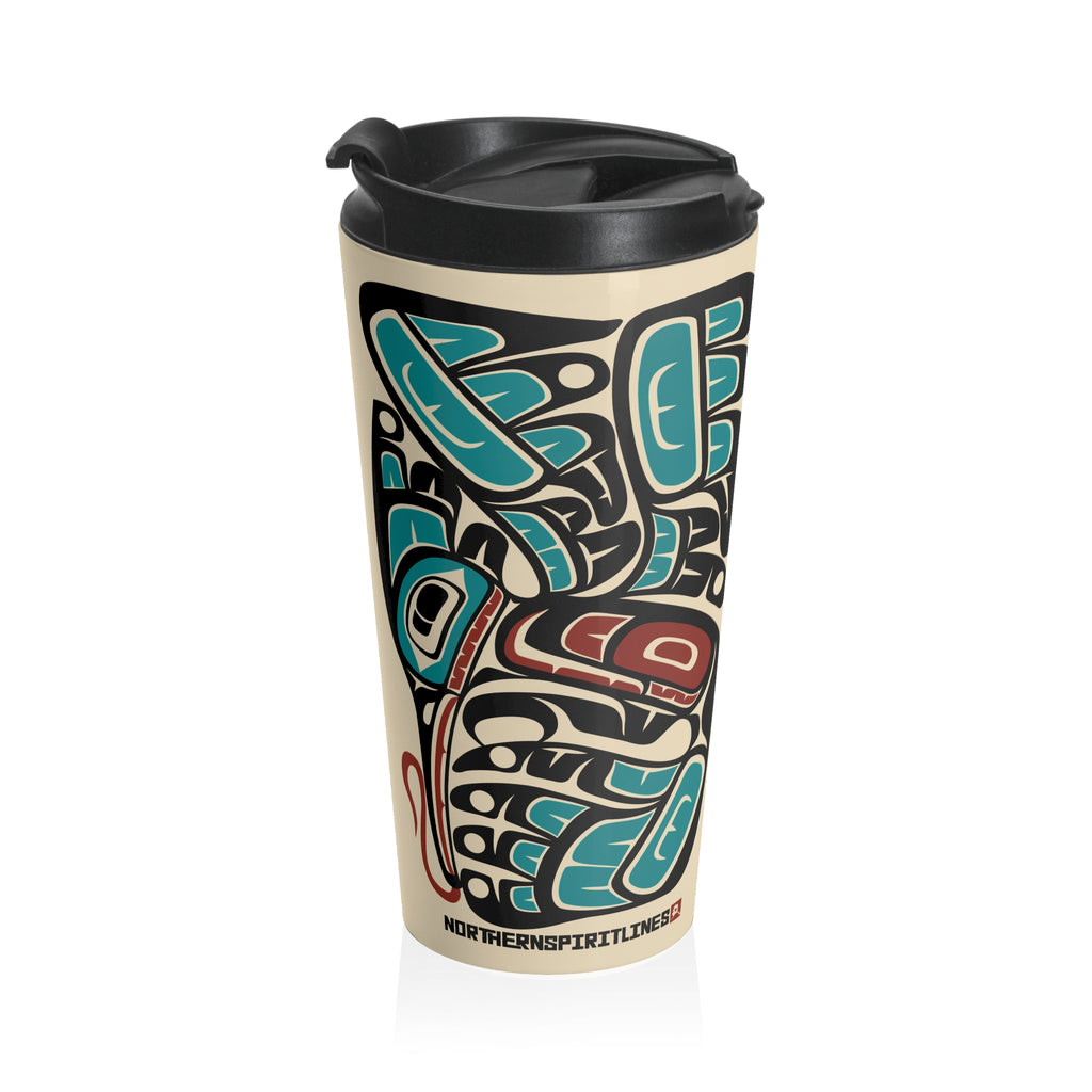 15 oz. Coffee Travel Tumbler | Classic Tribal Hummingbird | Signature Collection