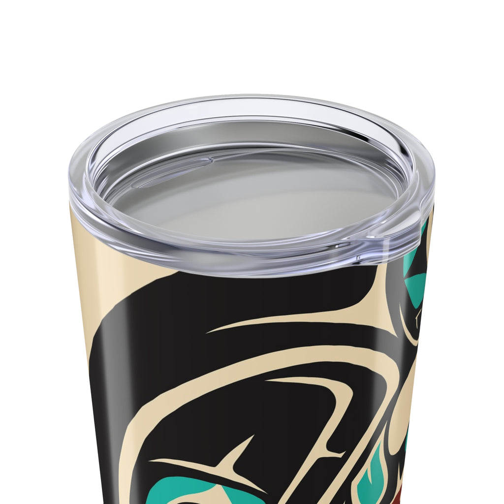 20 oz. Stainless Steel Tumbler w/ Lid - Classic Tribal Octopus Print - Northern Spiritlines™