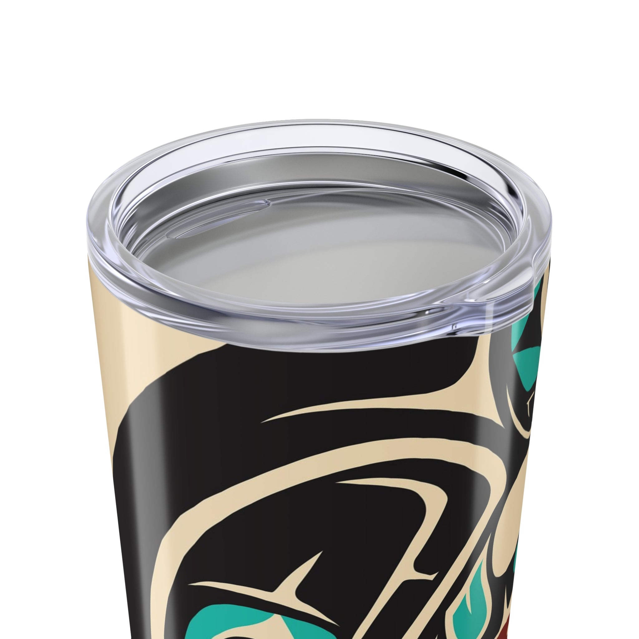 20 oz. Stainless Steel Tumbler w/ Lid - Classic Tribal Octopus Print - Northern Spiritlines™