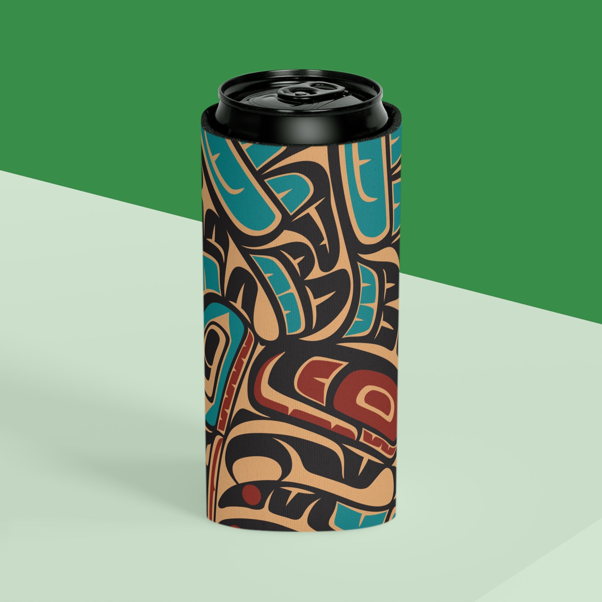 Insulated Can Coolers Koozie (Regular & Slim) Classic Tribal Hummingbird - Northern Spiritlines™