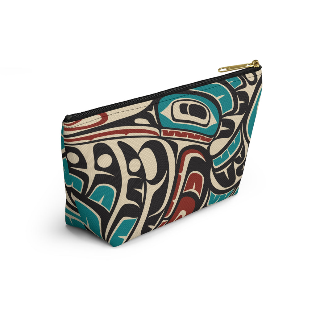 Travel Accessory Zipper Pouch - Classic Tribal Hummingbird Print - Northern Spiritlines™