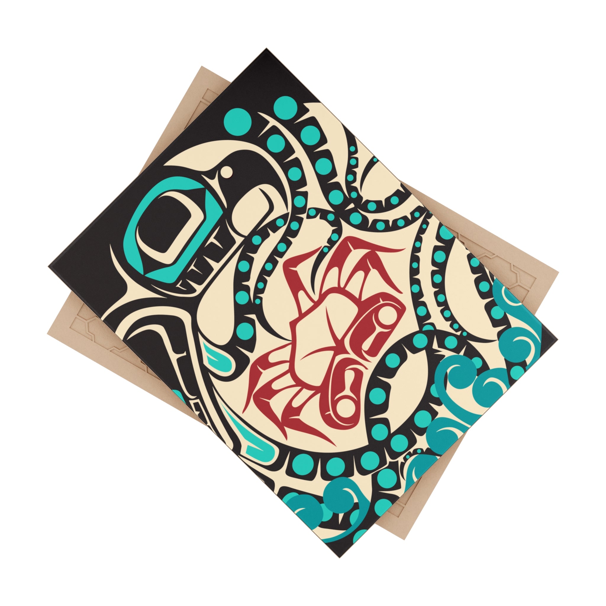 Ceramic Tile - Classic Tribal Octopus - Northern Spiritlines™
