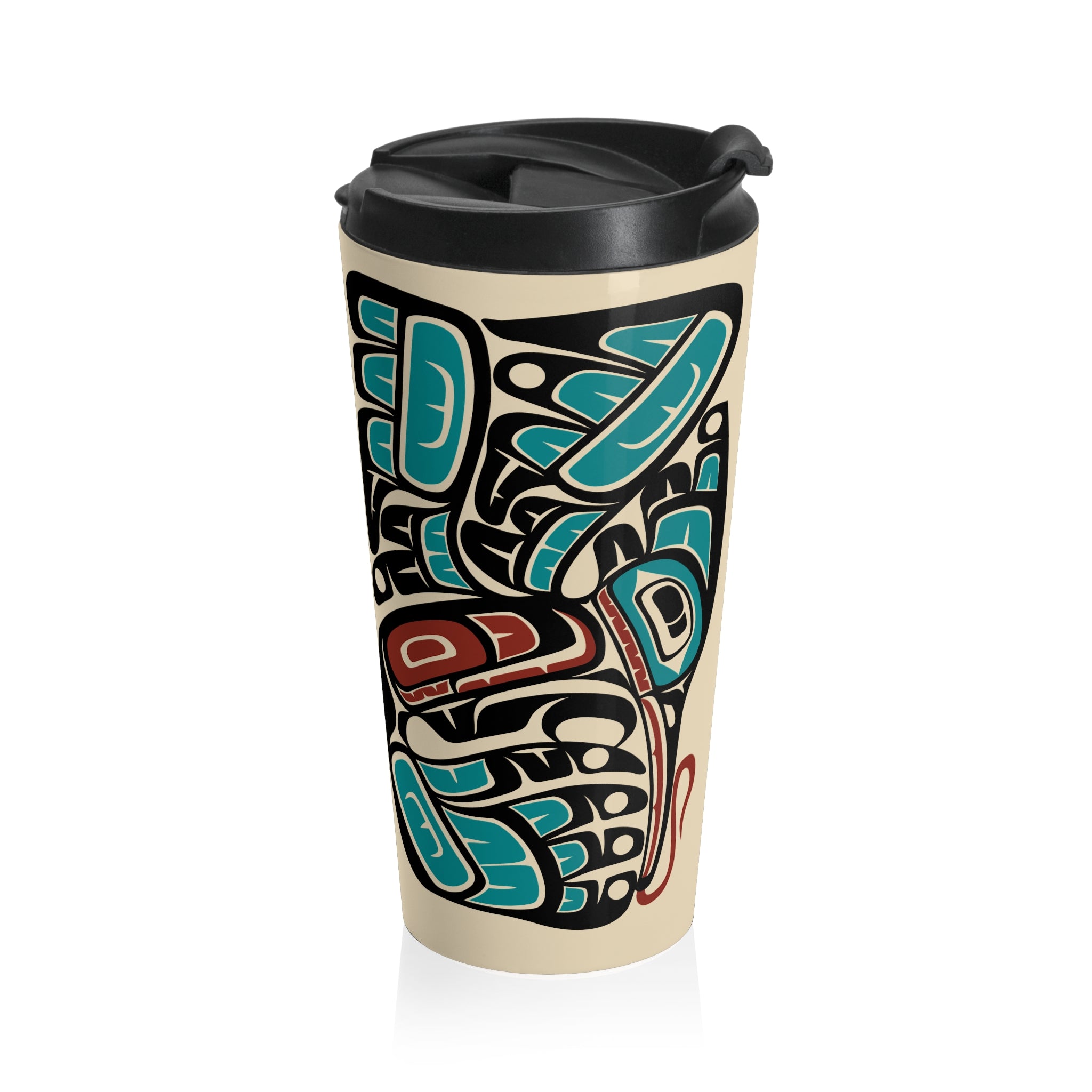 15 oz. Coffee Travel Tumbler | Classic Tribal Hummingbird | Signature Collection