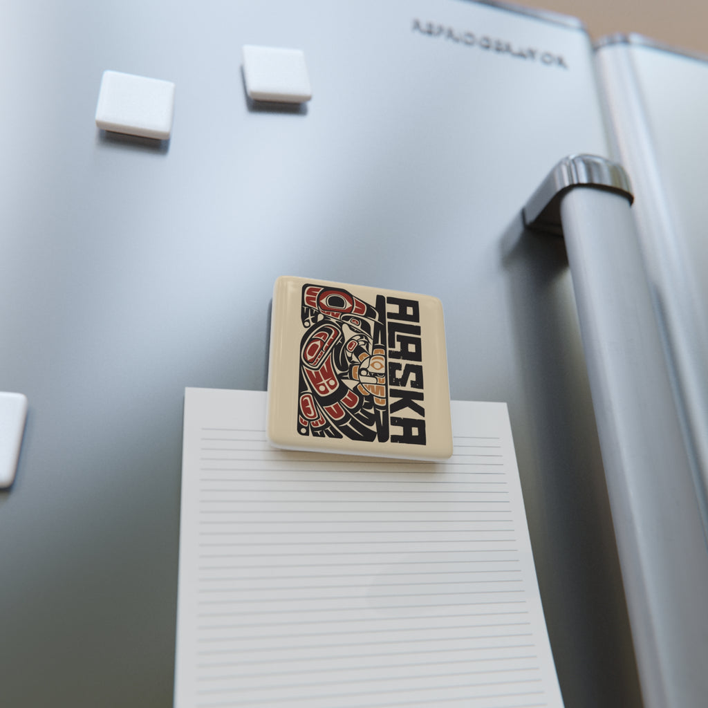 Porcelain Magnet - Classic Tribal Raven