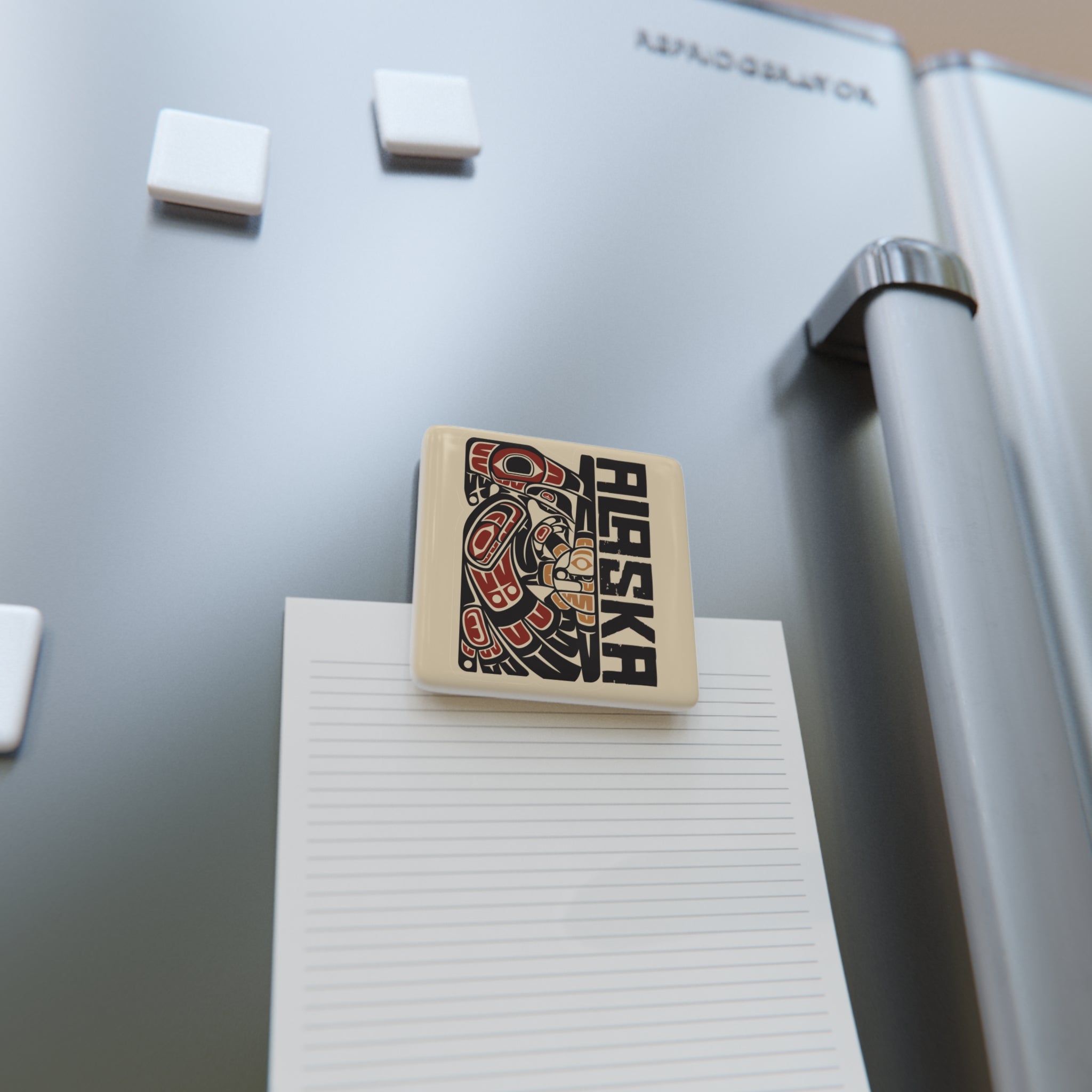 Porcelain Magnet - Classic Tribal Raven