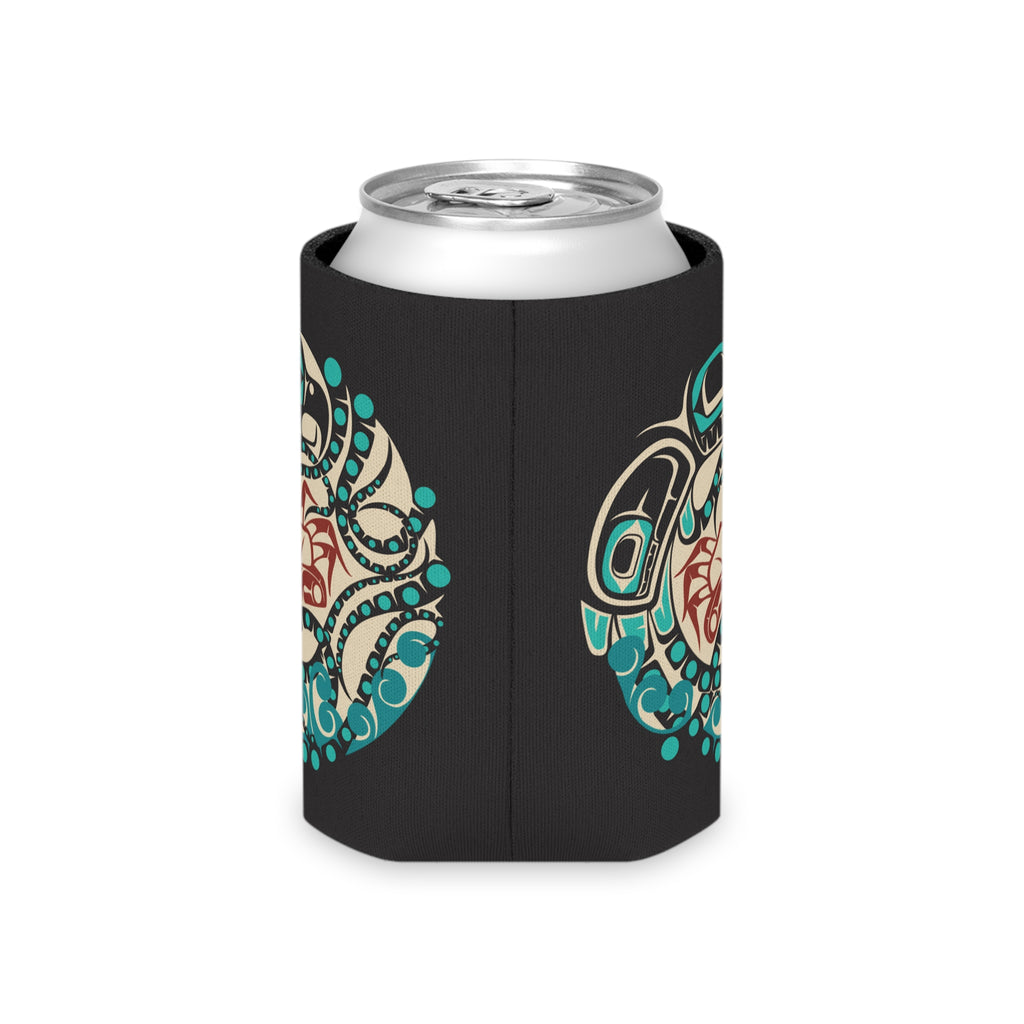 Insulated Can Cooler Koozie (Regular & Slim) Classic Tribal Octopus - Northern Spiritlines™