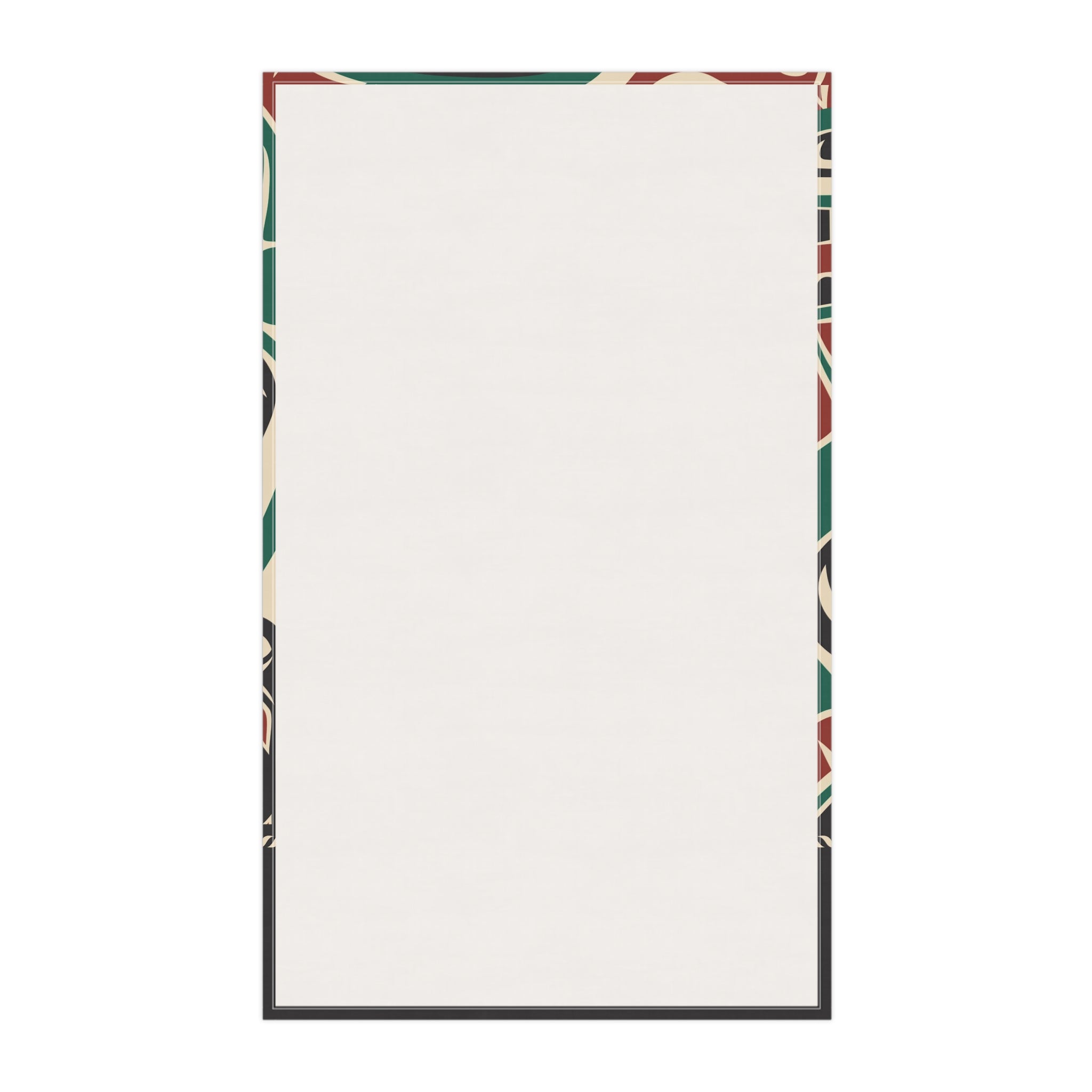 Cotton Twill Tea Towel - Rustic Alaska Tribal Sea Monster - AK State Line™ Collection