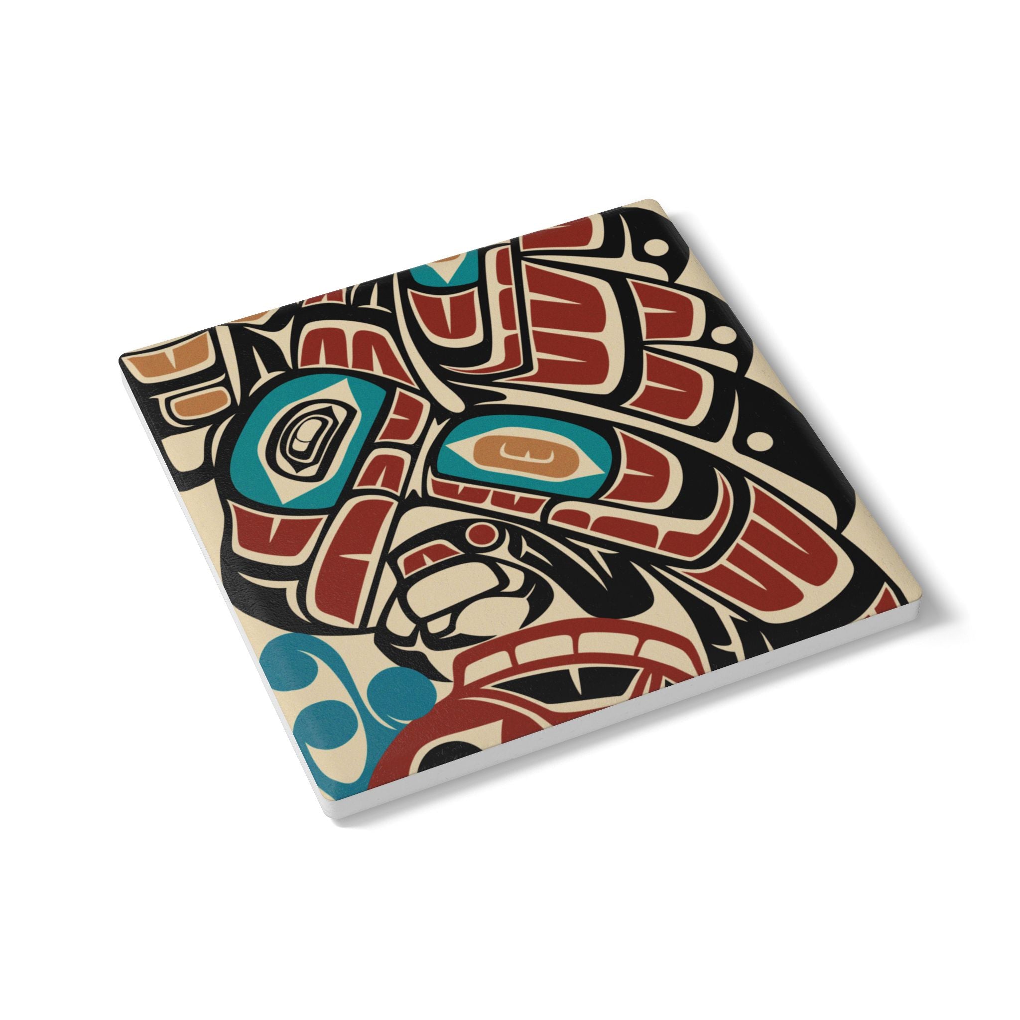 Ceramic Coaster | Classic Alaska Eagle & Salmon | Signature Collection