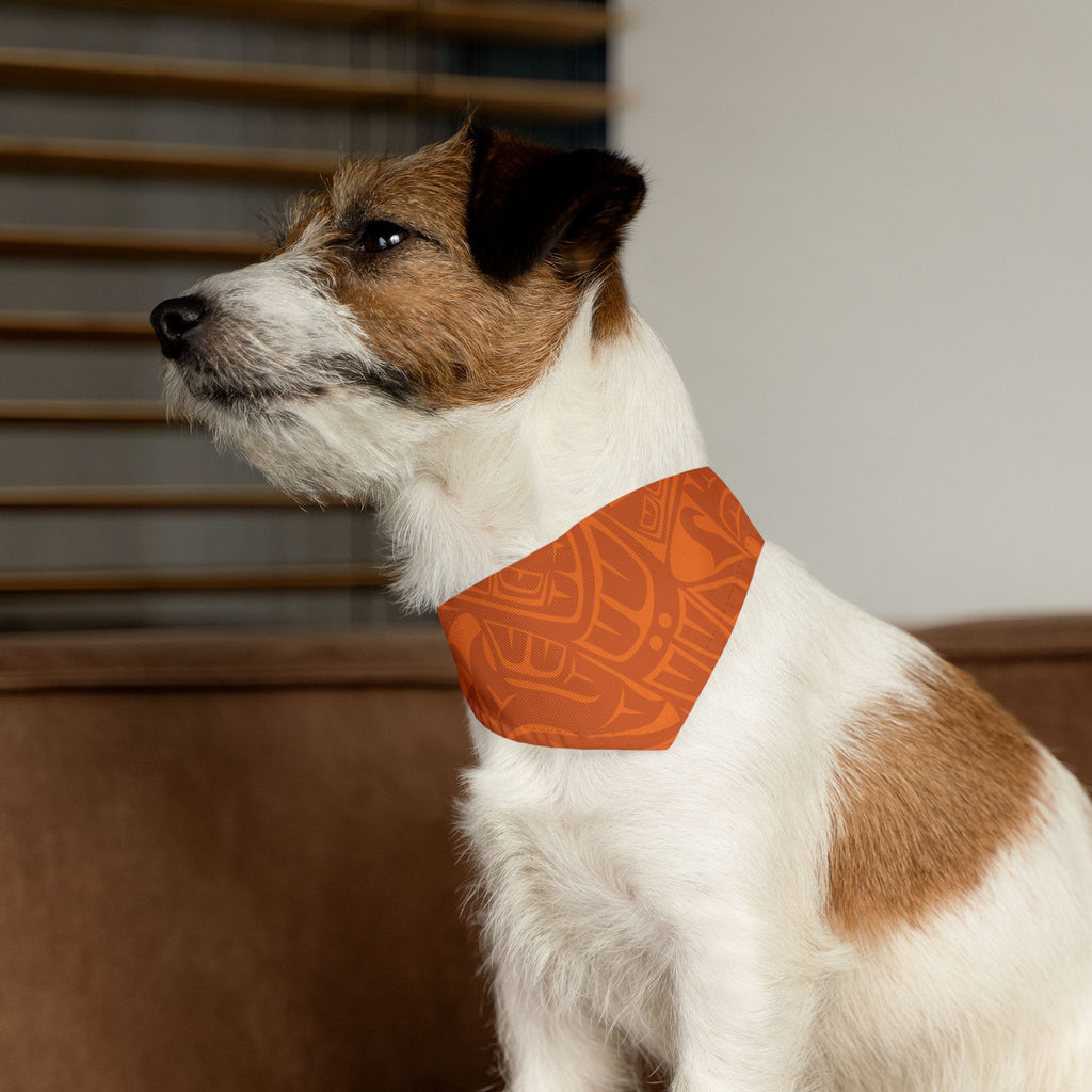 Pet Bandana Collar - Classic Tribal Print (Orange) Northern Spiritlines™