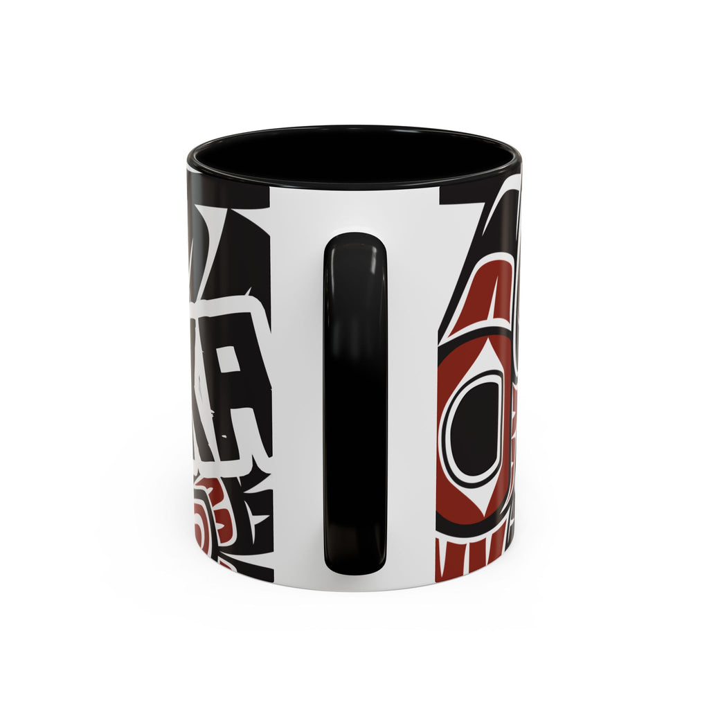 11 oz. Coffee Mug - Alaska Tribal Raven - AK State Line™ Collection