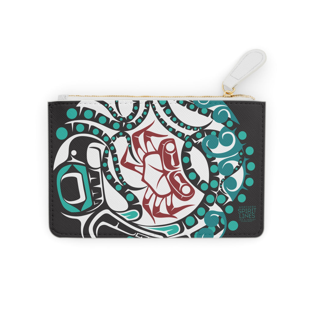 Mini Clutch Bag/Wallet - Classic Tribal Octopus - Northern Spiritlines™