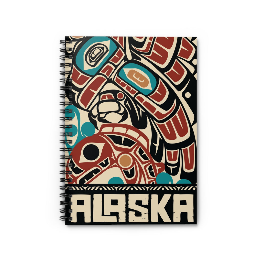 Spiral Notebook, Journal | Alaska Tribal Eagle & Salmon | Stateline™ Collection