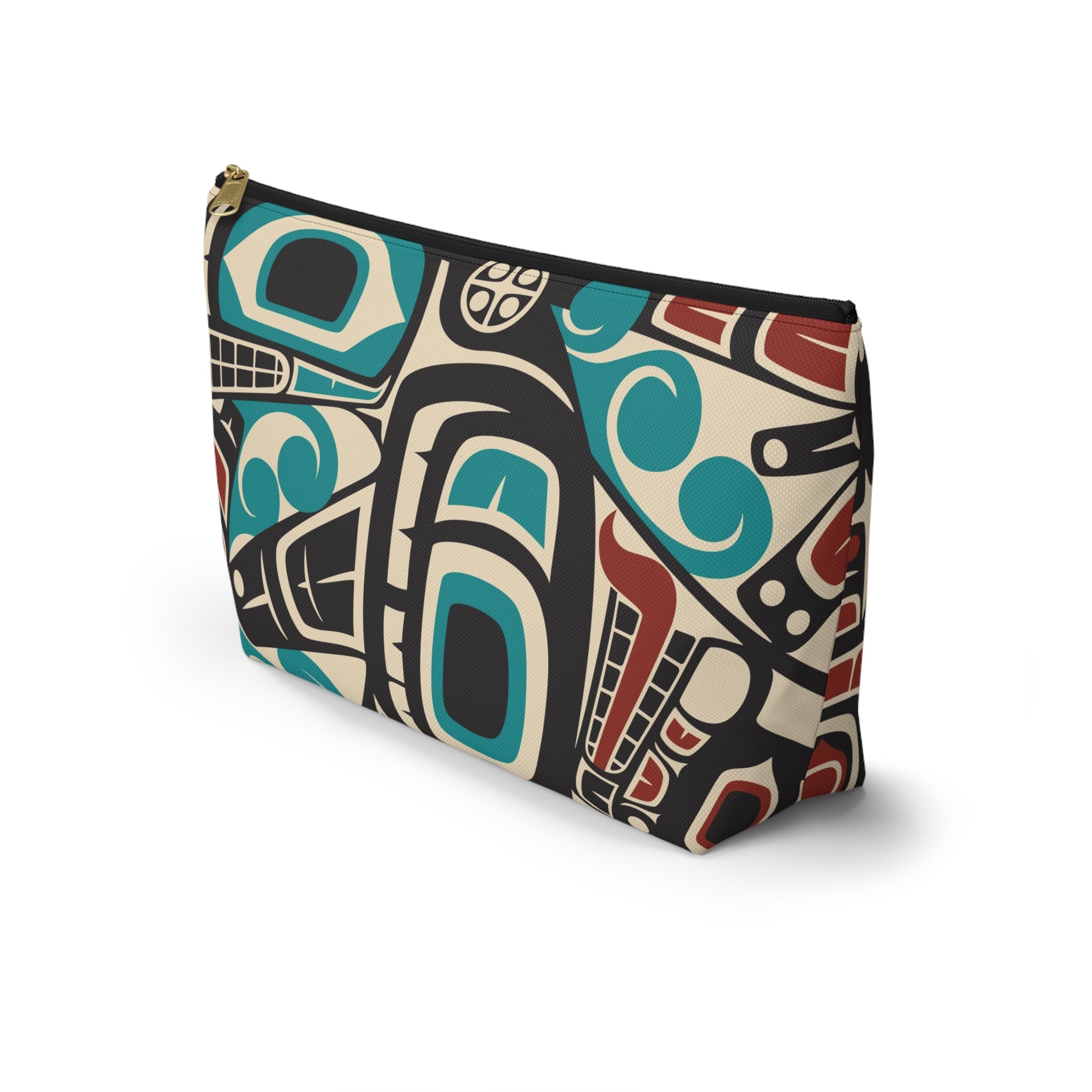 Travel Accessory Zipper Pouch - Classic Tribal Orca Print - Northern Spiritlines™