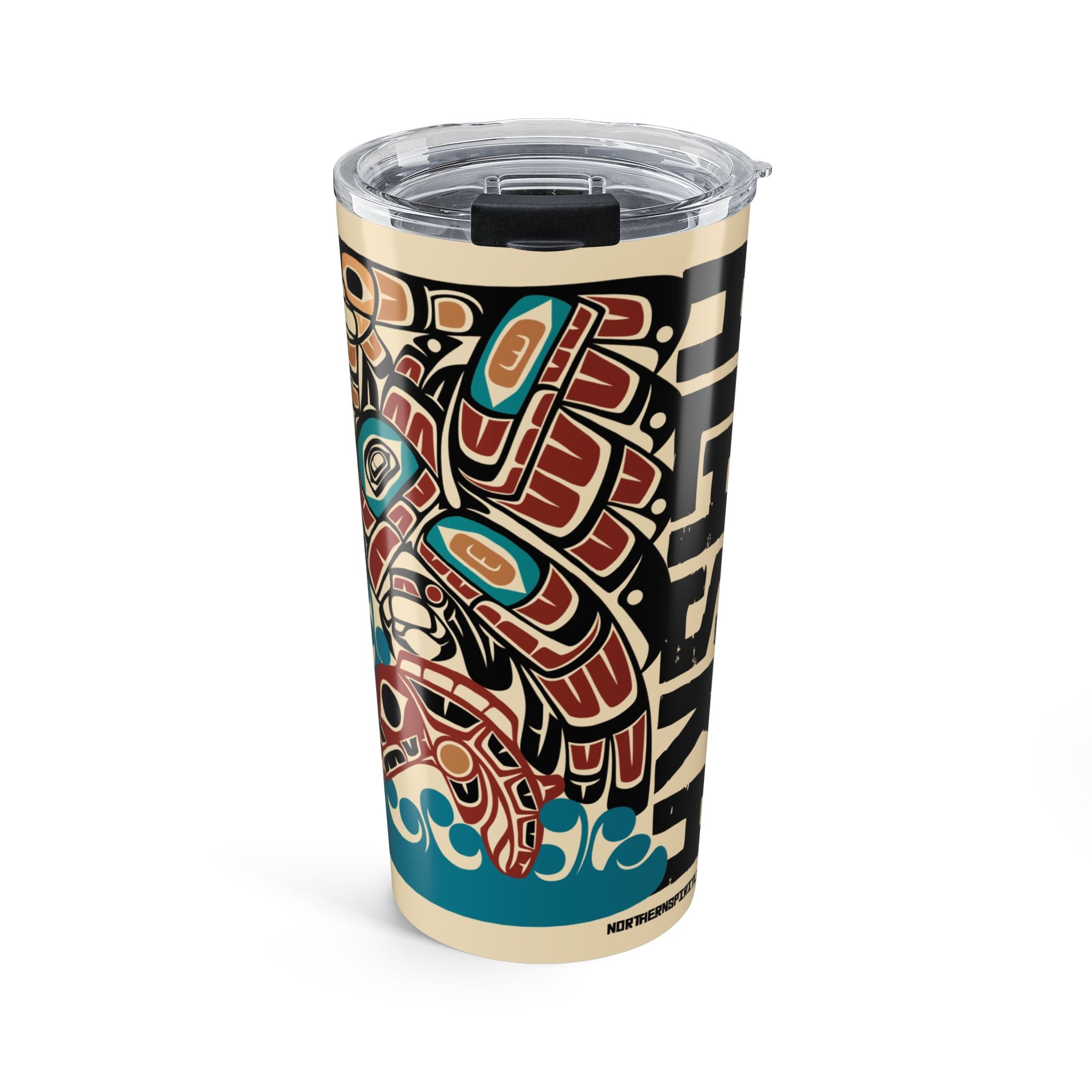 20 oz. Travel Tumbler | Alaska Eagle & Salmon | Stateline™ Collection