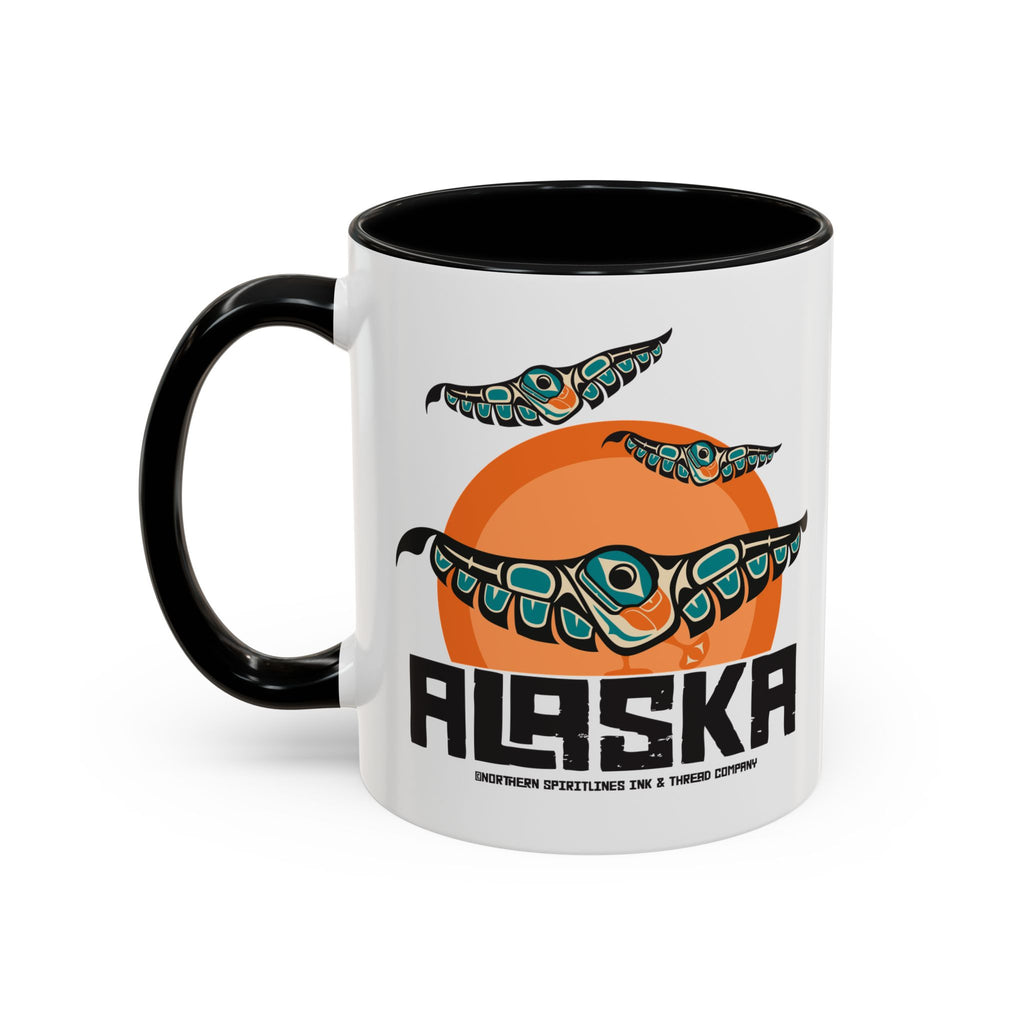11 oz. Coffee Mug - Alaska Tribal Puffin - AK State Line™ Collection