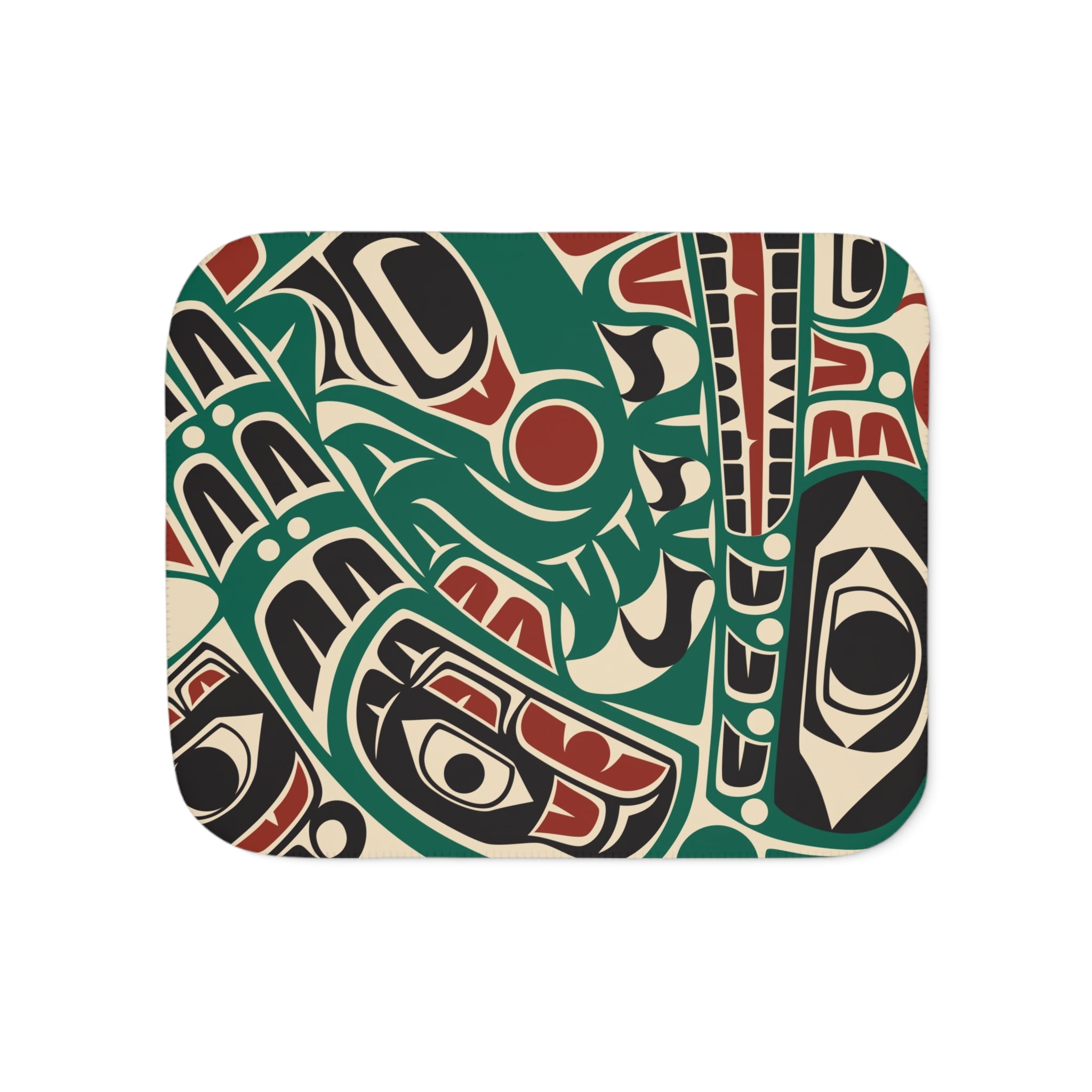 Sherpa Fleece Blanket - Classic Tribal Sea Monster - Northern Spiritlines™