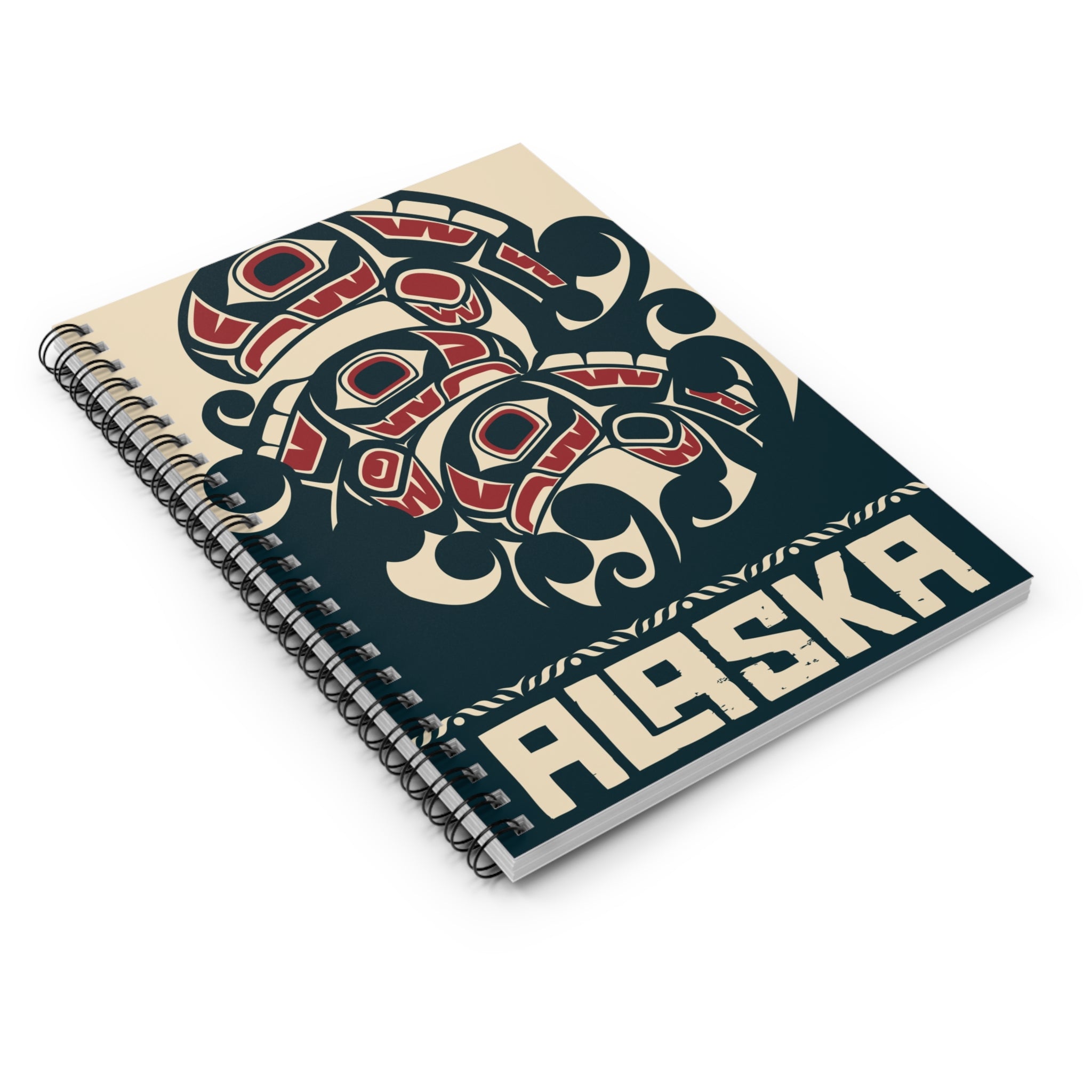 Spiral Notebook, Journal |  Alaska Tribal Salmon | Stateline™ Collection