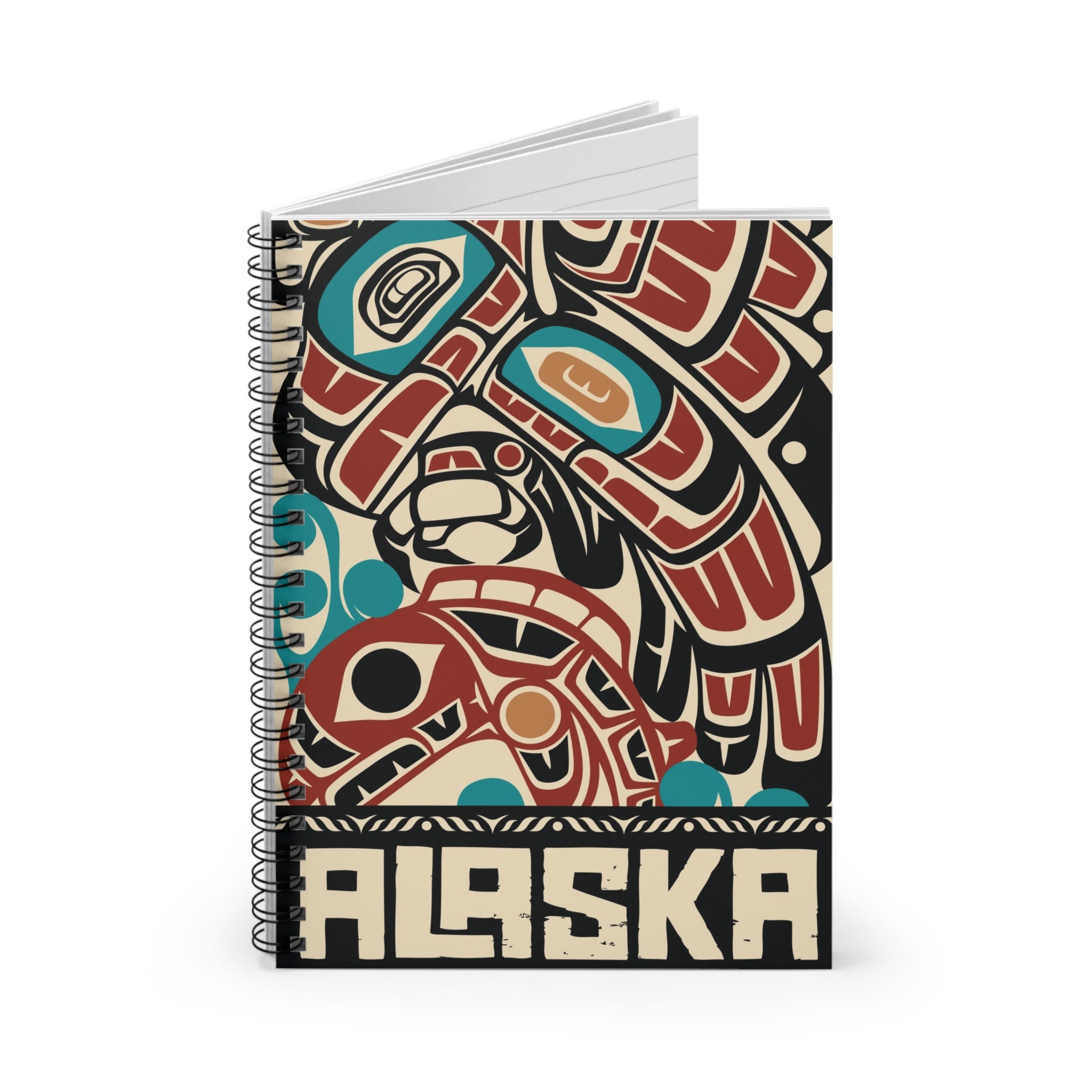 Spiral Notebook, Journal | Alaska Tribal Eagle & Salmon | Stateline™ Collection