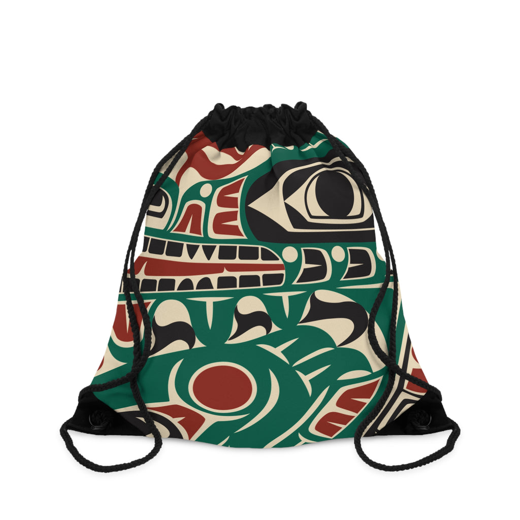 Drawstring Bag - Classic Tribal Sea Monster - Northern Spiritlines™