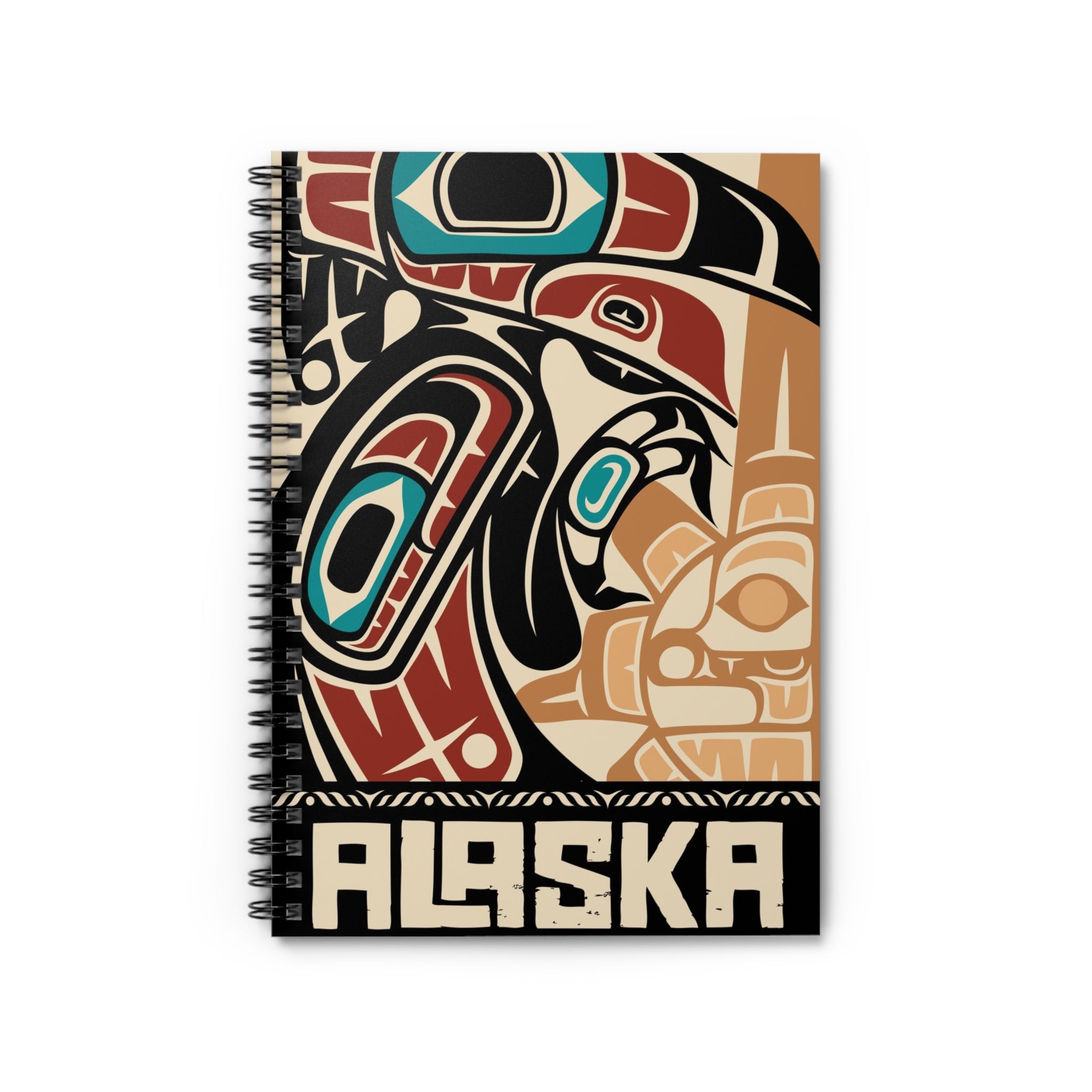 Spiral Notebook, Journal | Alaska Tribal Raven | Stateline™ Collection