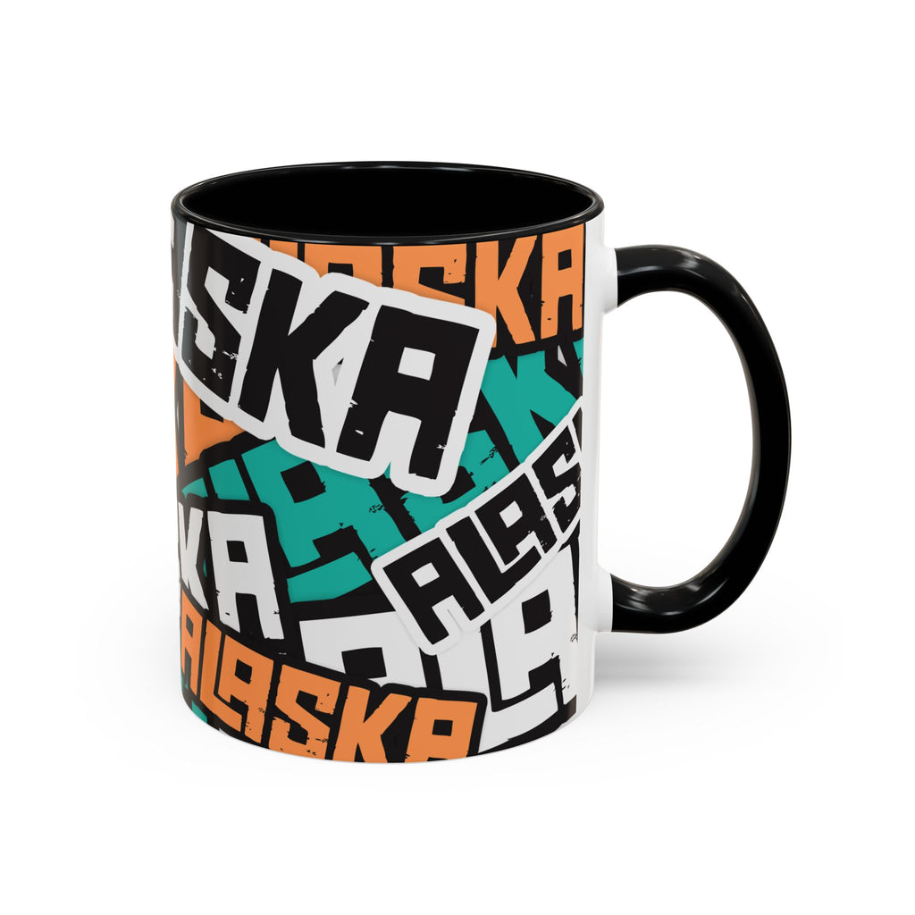 11 oz. Coffee Mug - Alaska Sticker Bomb - AK State Line™ Collection