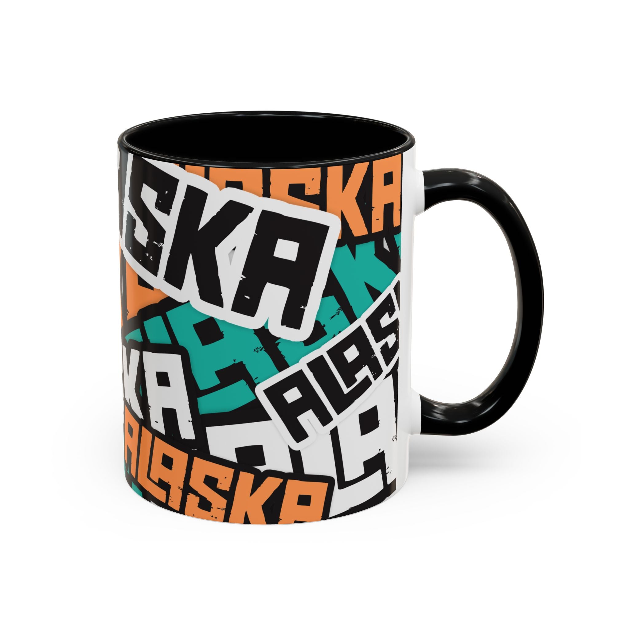 11 oz. Coffee Mug - Alaska Sticker Bomb - AK State Line™ Collection