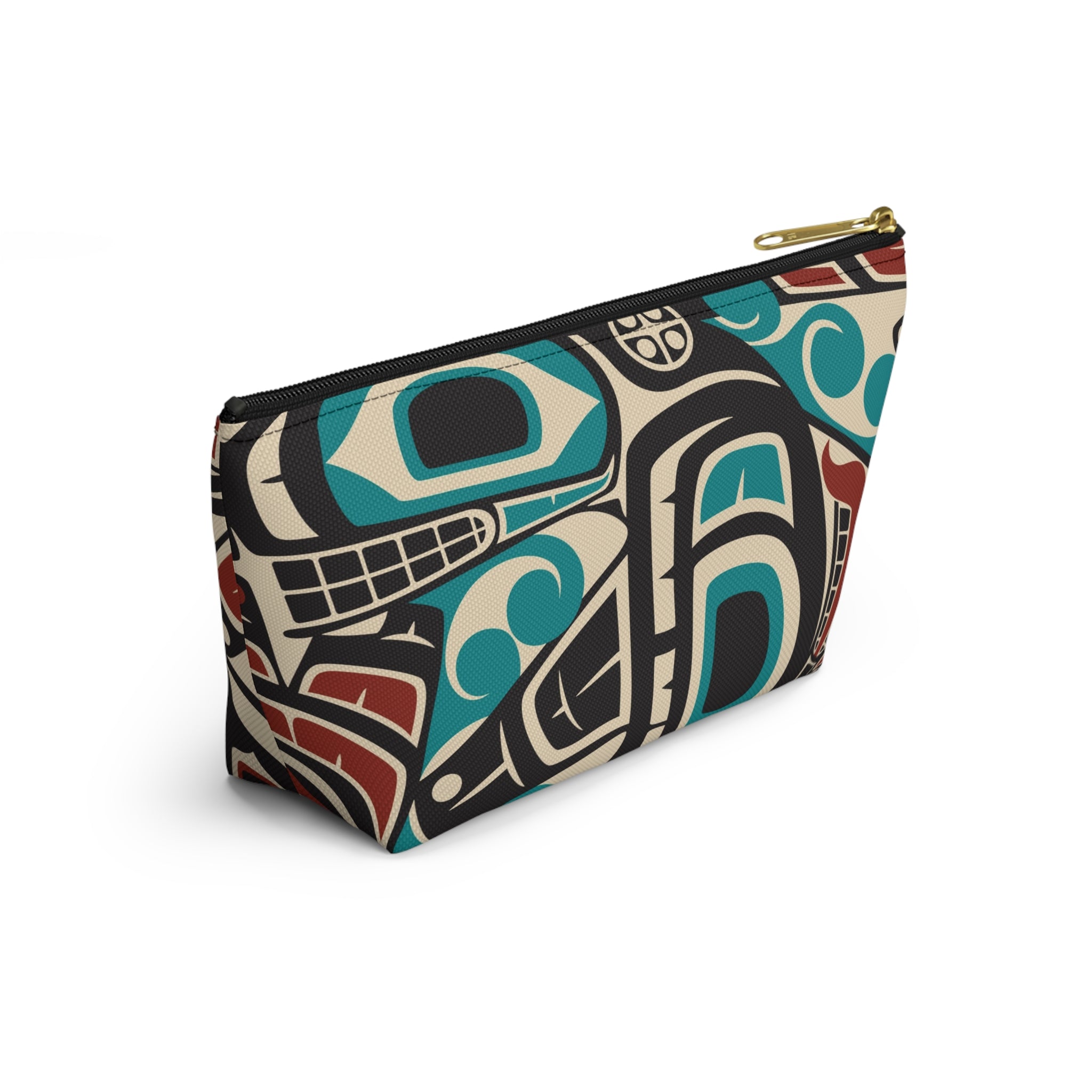 Travel Accessory Zipper Pouch - Classic Tribal Orca Print - Northern Spiritlines™