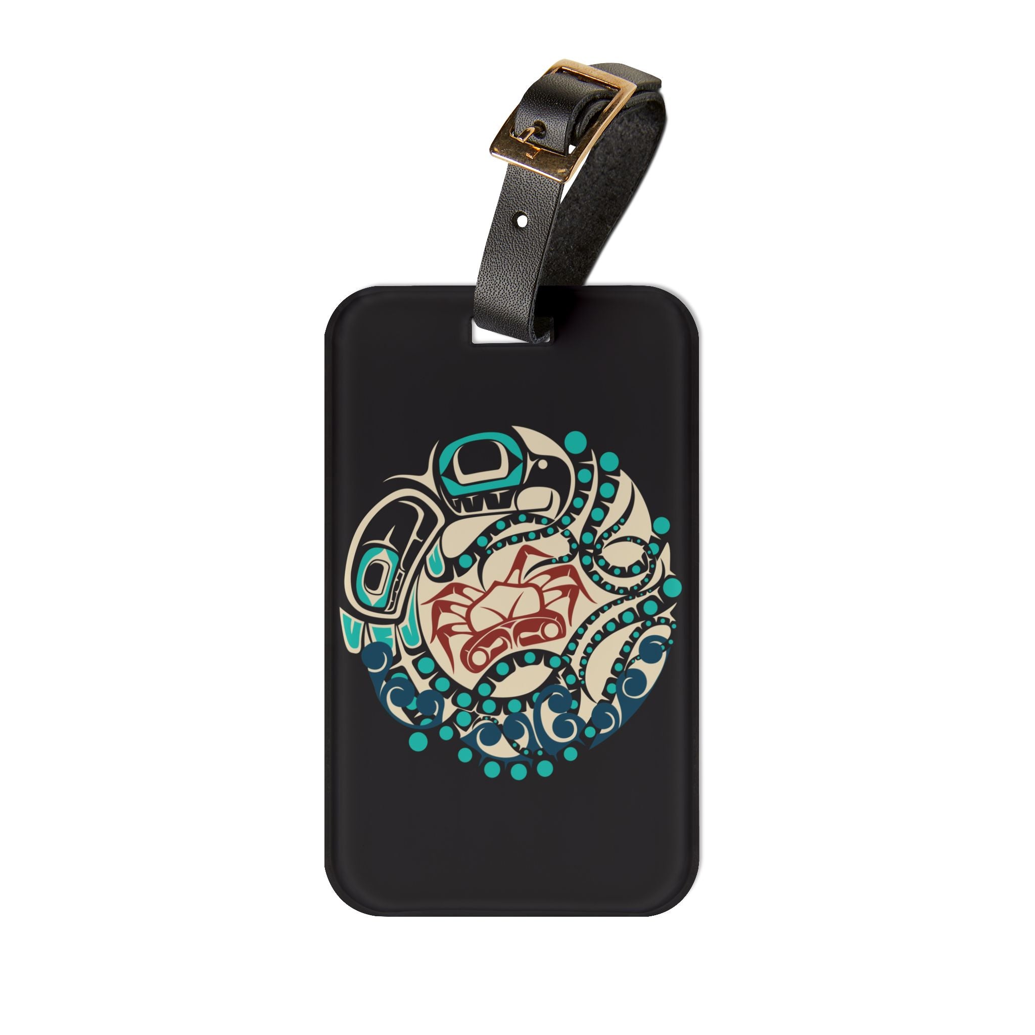 Acrylic Luggage Tag - Classic Tribal Octopus - Northern Spiritlines™