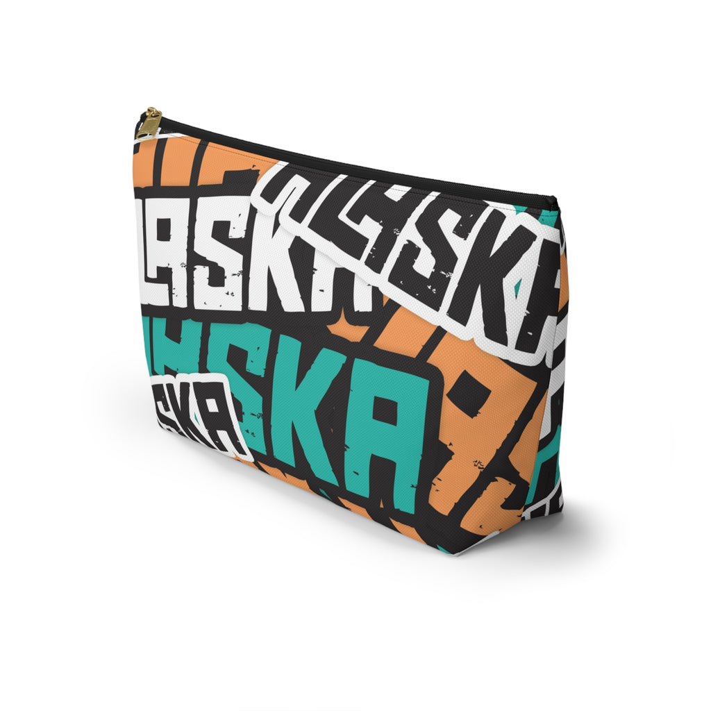 Travel Accessory Zipper Pouch - AK Sticker Bomb - AK State Line™ Collection