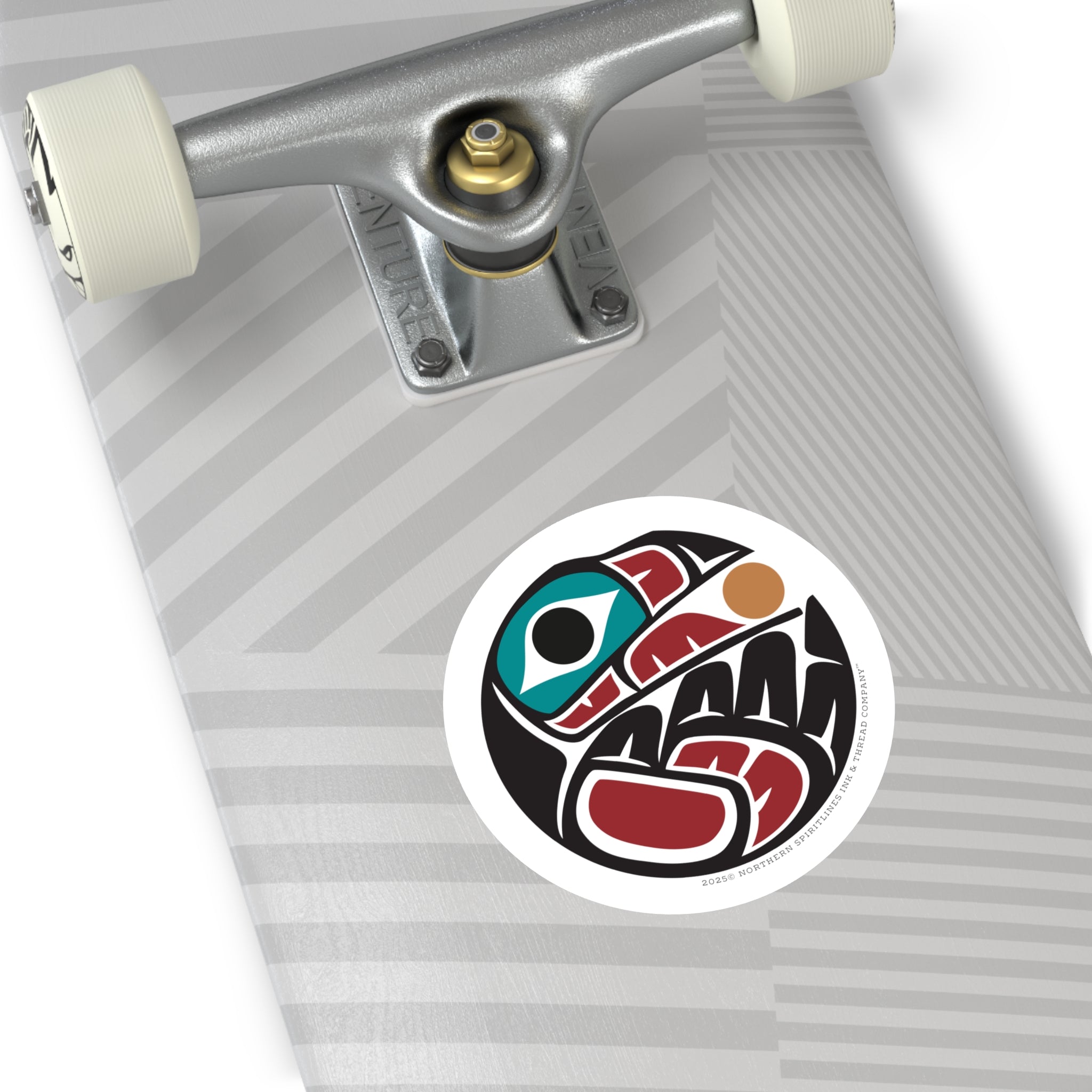 Vinyl Sticker Indoor/Outdoor - Round Tribal Raven - Northern Spiritlines™